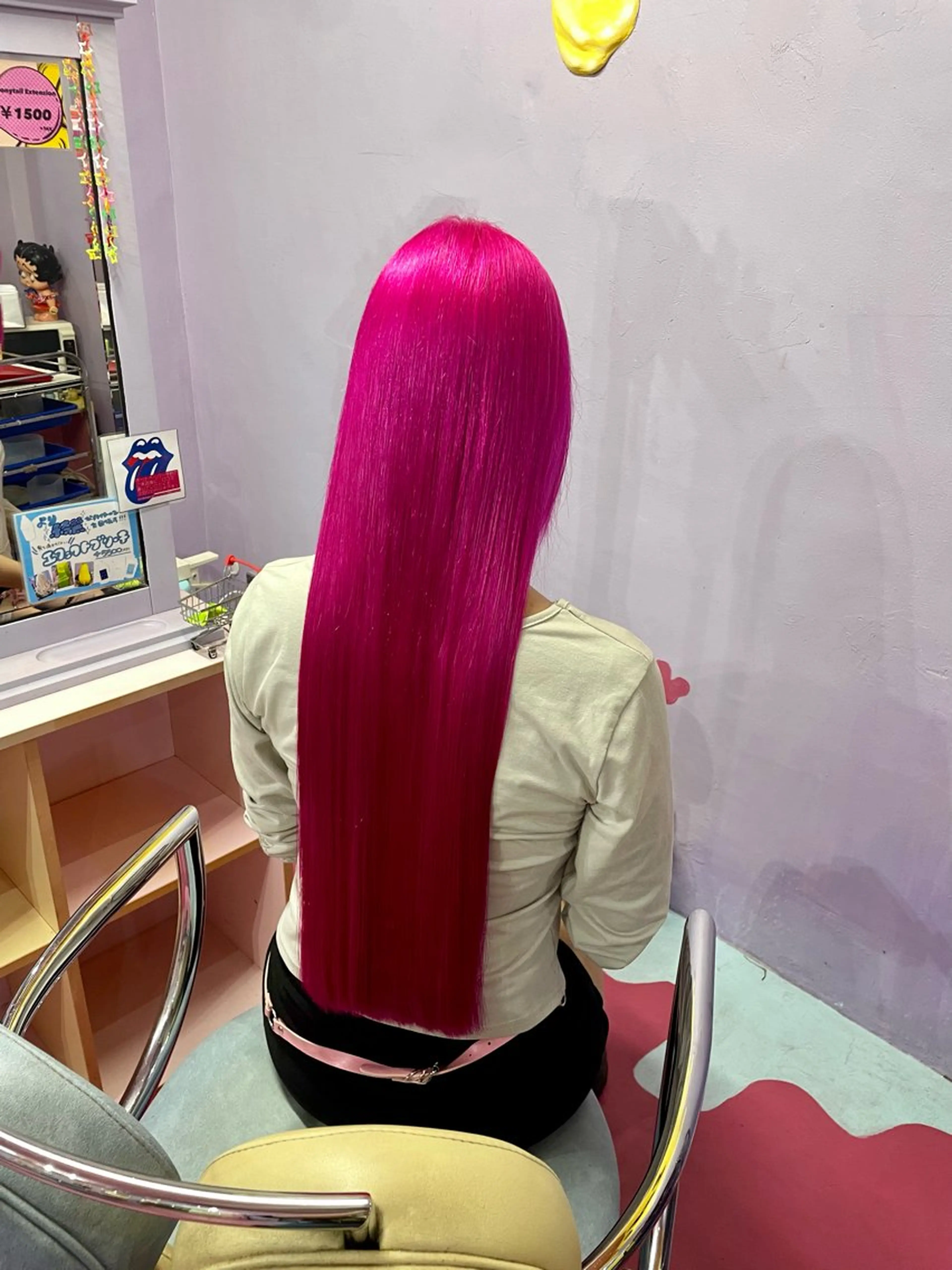 ロング カラー ヘアカラー 👽KINA👽 派手髪🦖💖✨のヘアスタイル