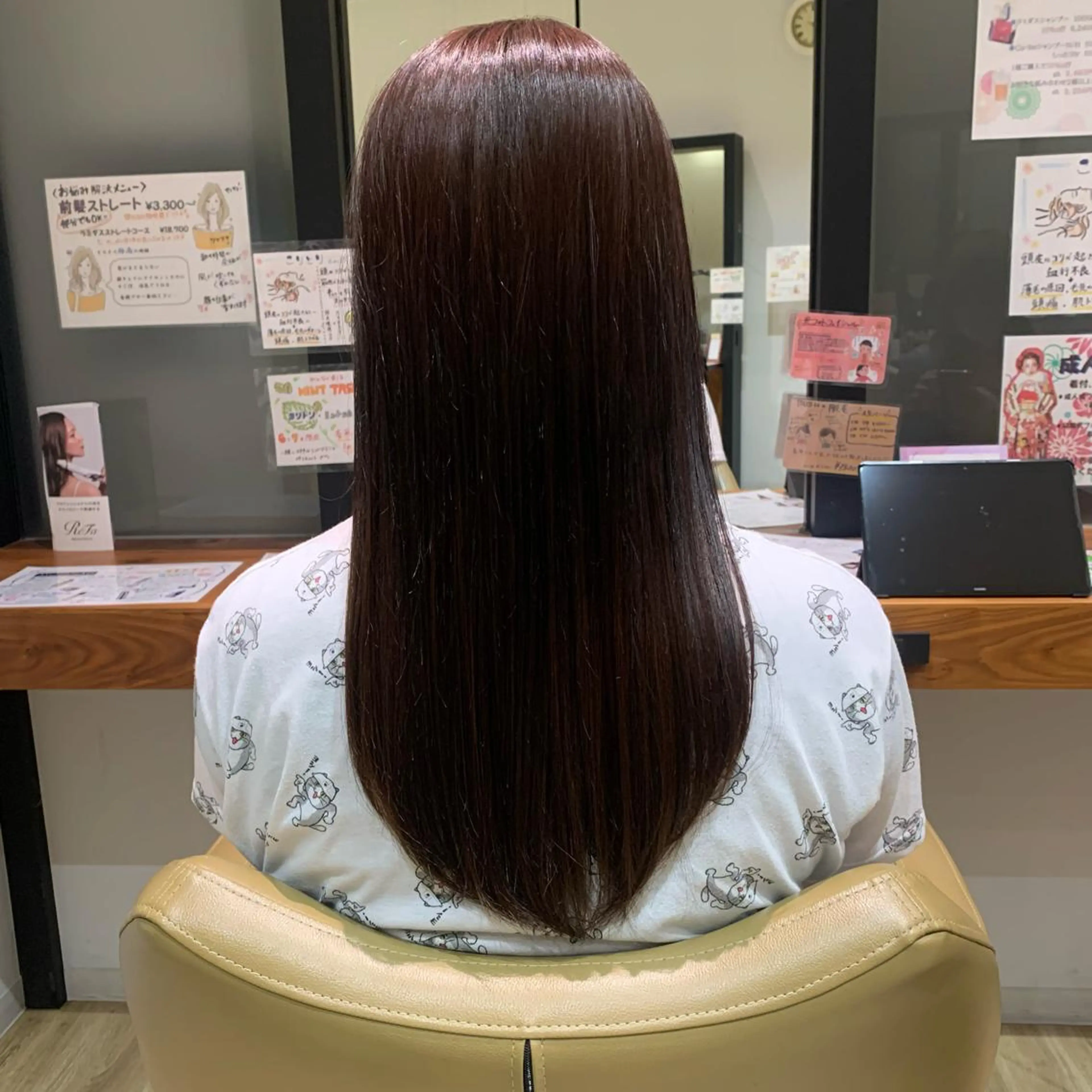 カラー ブラウンカラー ピンクカラー 瀧尾 祐季のヘアスタイル