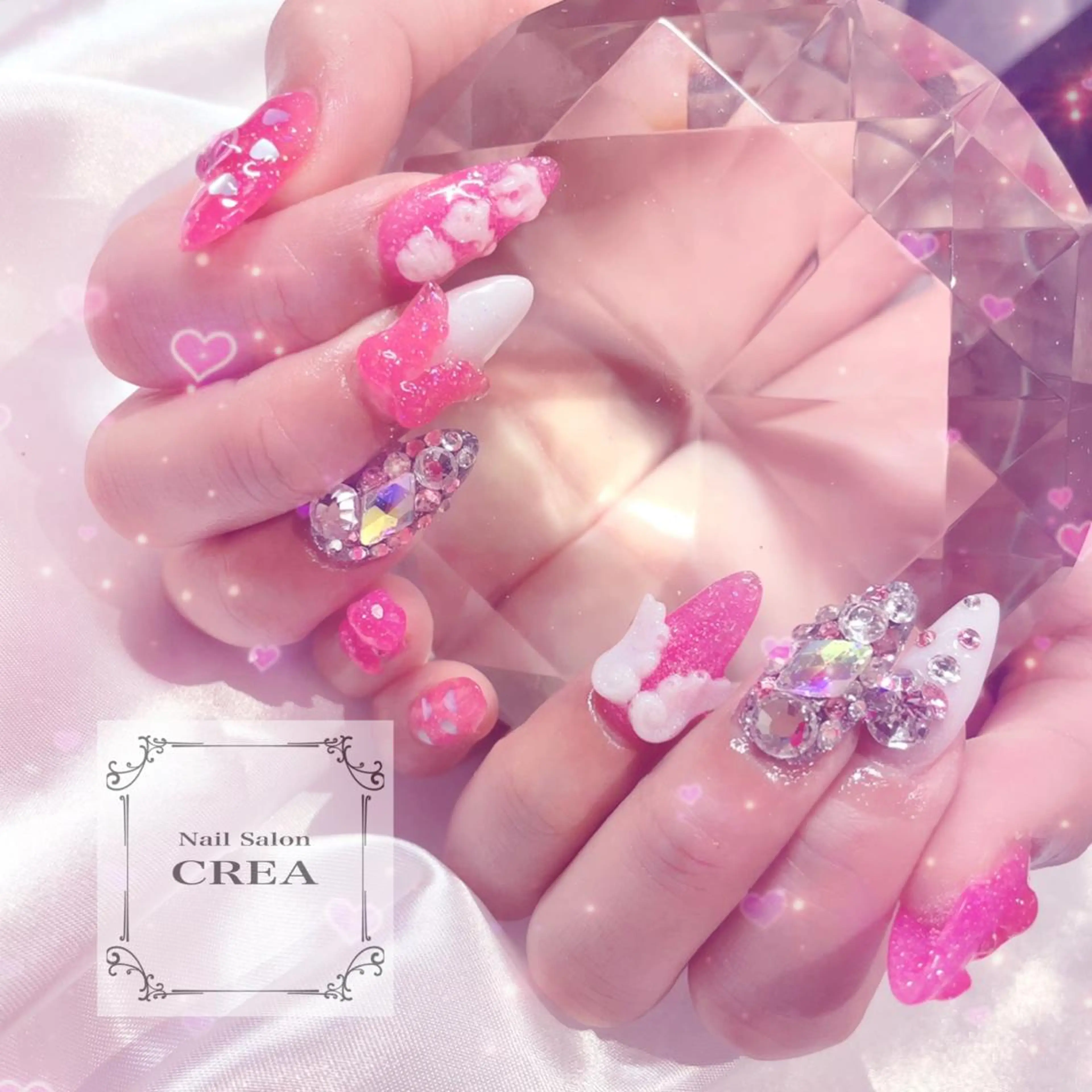 ネイル スカルプネイル ハンドネイル NailSalon CREAのネイルデザイン