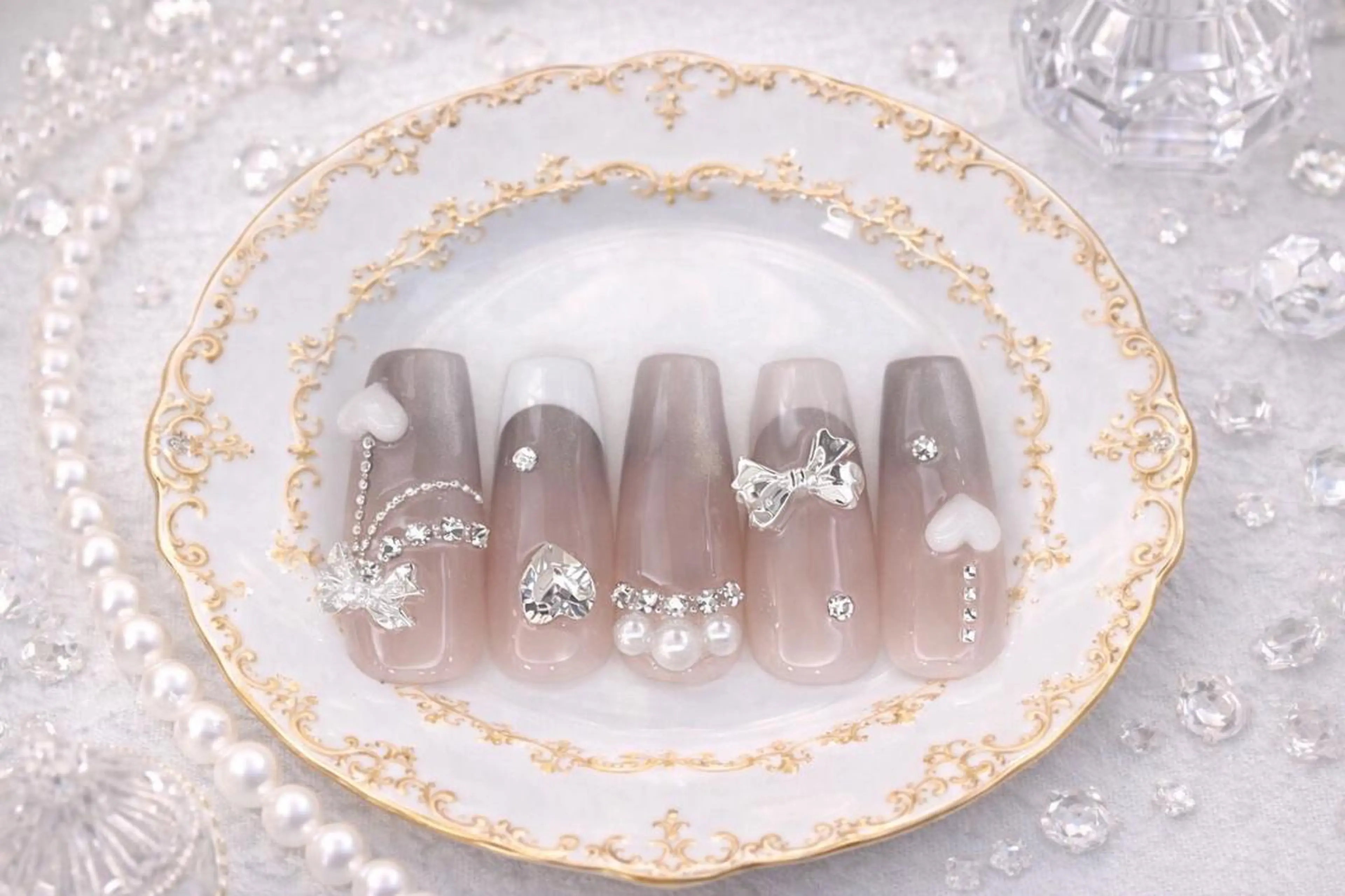 ネイル ロングネイル ワンホンネイル 南森町rebest 💅nailのネイルデザイン