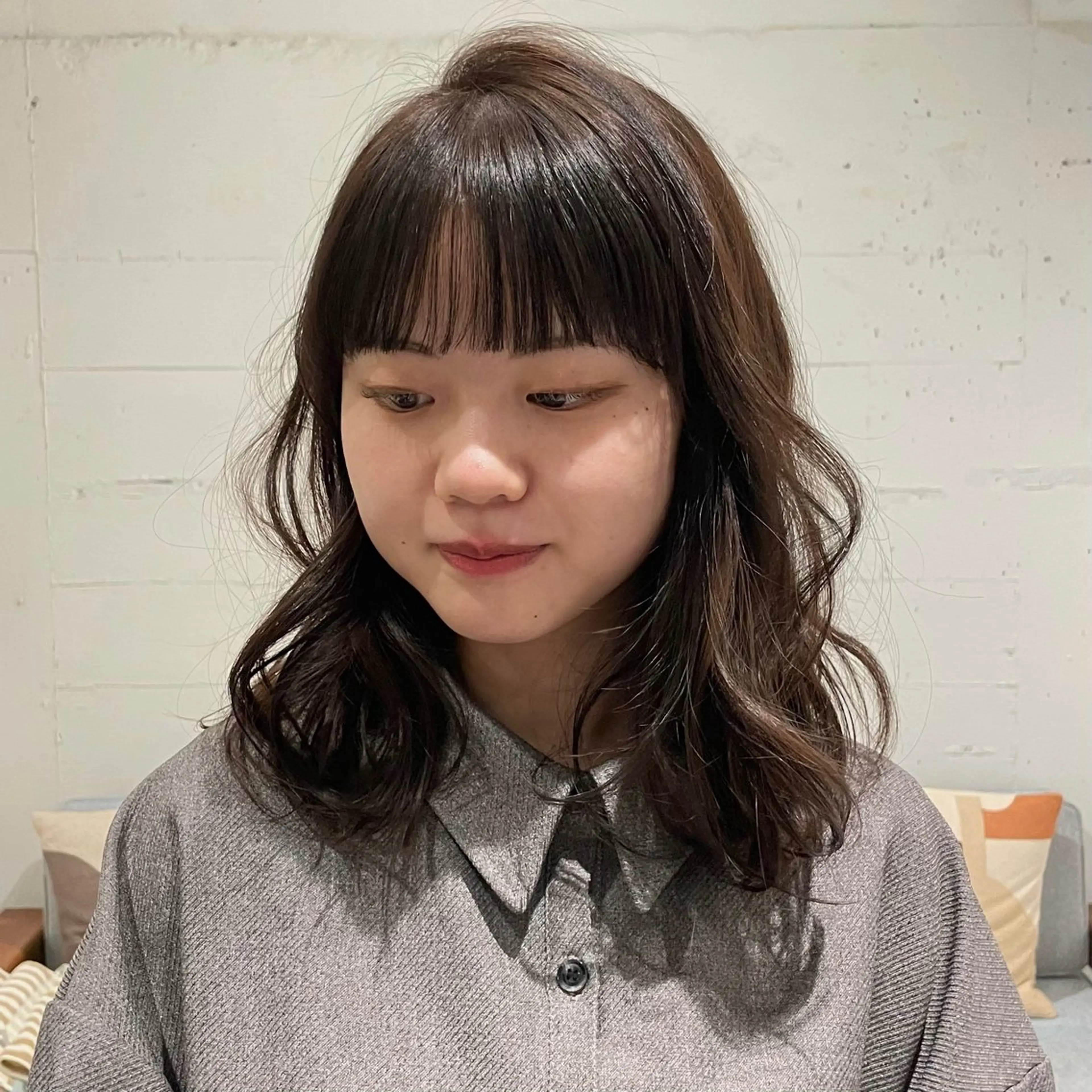 セミロング カラー ヘアカラー トリートメント 暖色カラー / rio🐏 / 目黒のヘアスタイル