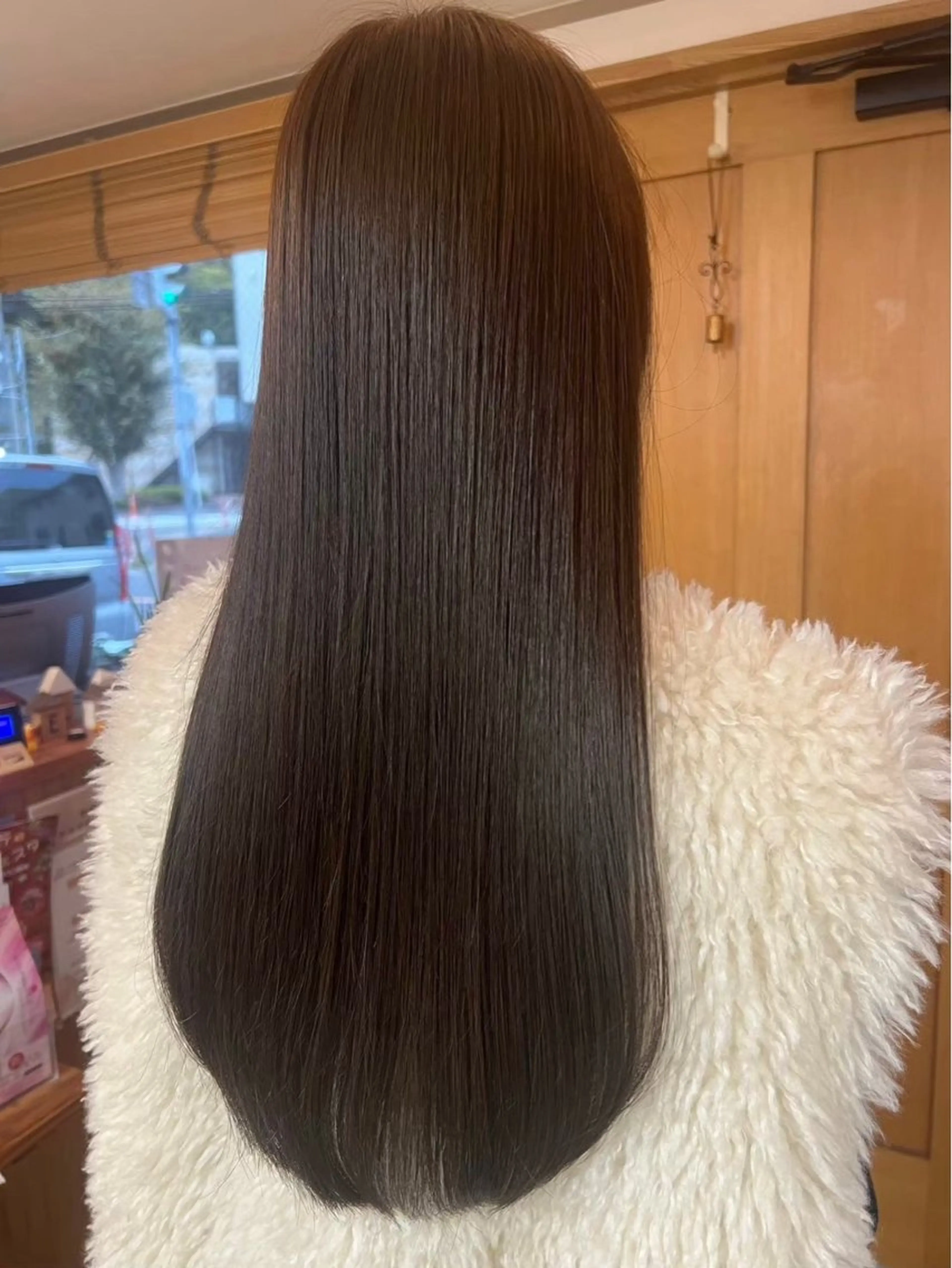 カラー履歴がある方に自然なナチュラル仕上げがオススメな酸性縮毛矯正👼🏻‎🪽‎の写真