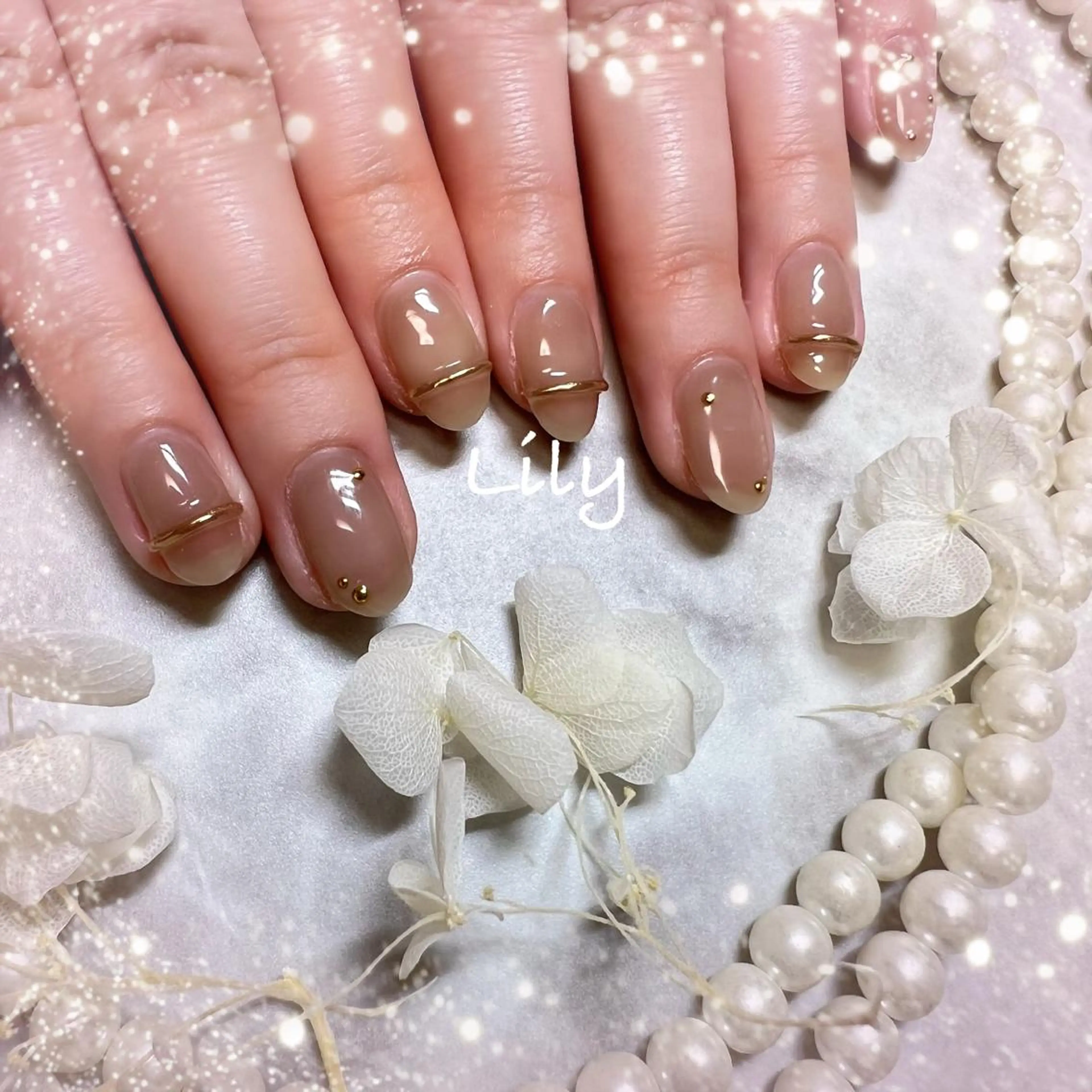 ネイル ハンドネイル Lily*nail 🌻Mii🌻のネイルデザイン