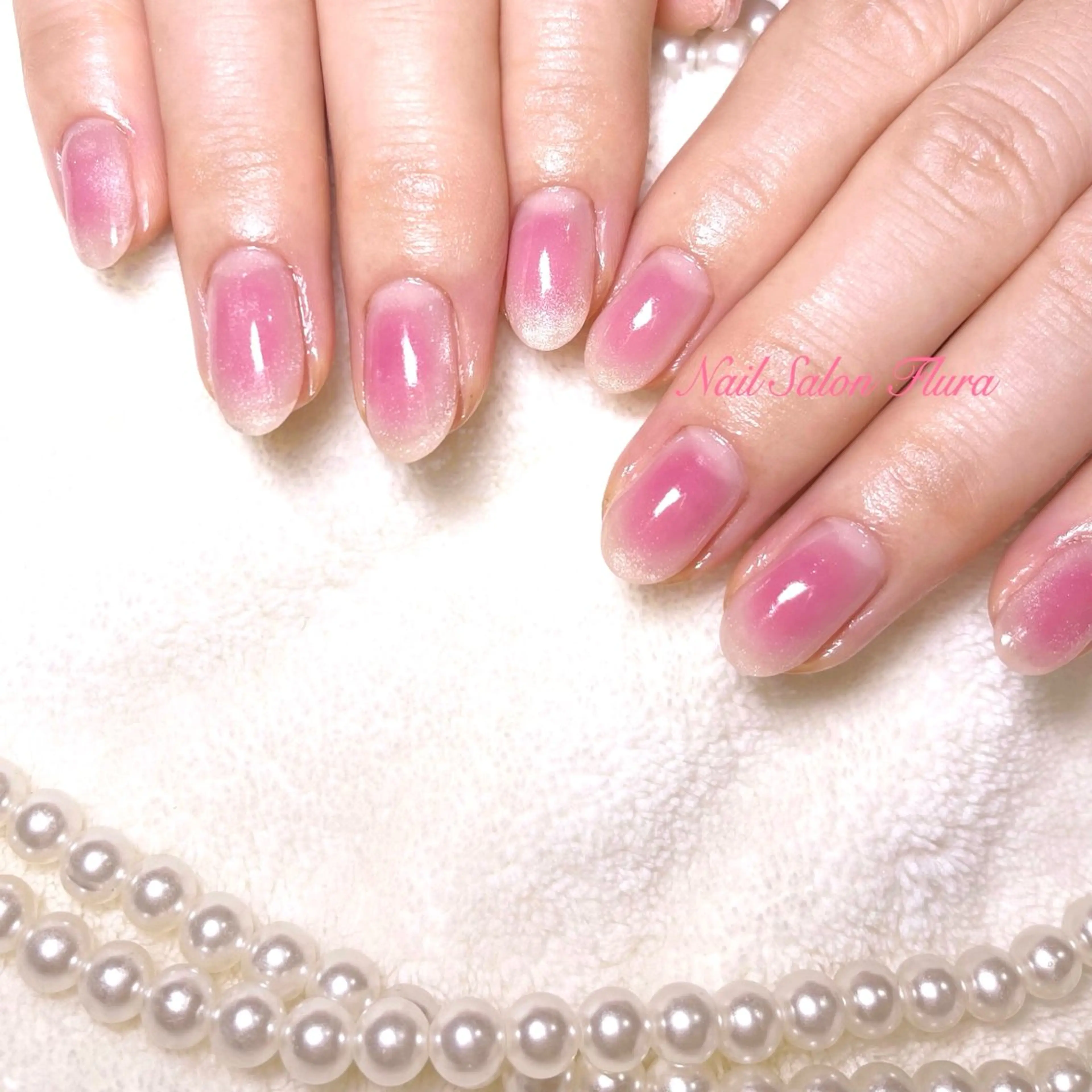 ネイル チークネイル マグネットネイル ハンドネイル NailSalon Fluraのネイルデザイン