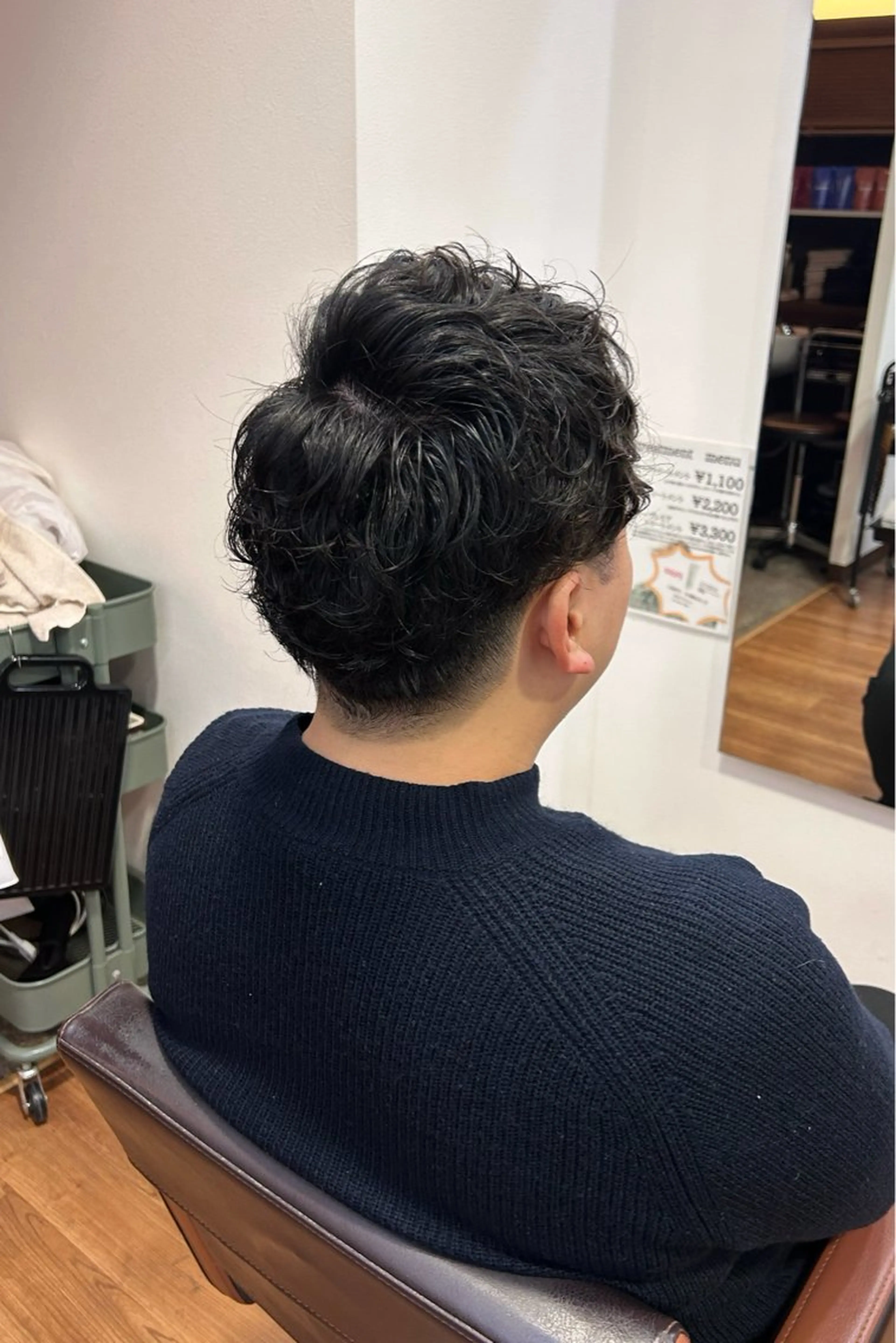 ショート パーマ ヘアアレンジ メンズ ツーブロック 原田 歩実のヘアスタイル