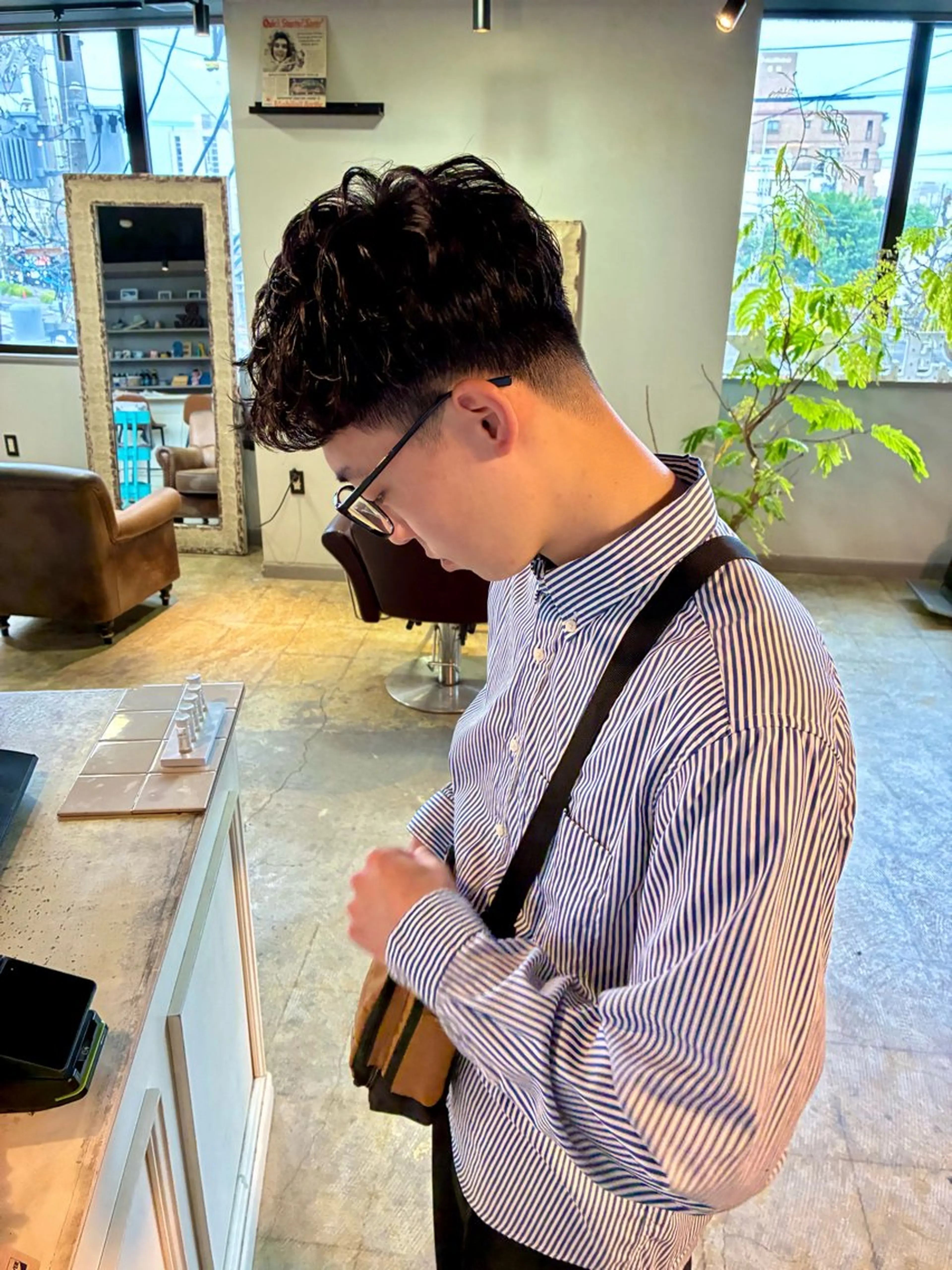 パーマ メンズ カット パーマ トリートメント 新規再来率No.1 金山/メンズパーマのヘアスタイル