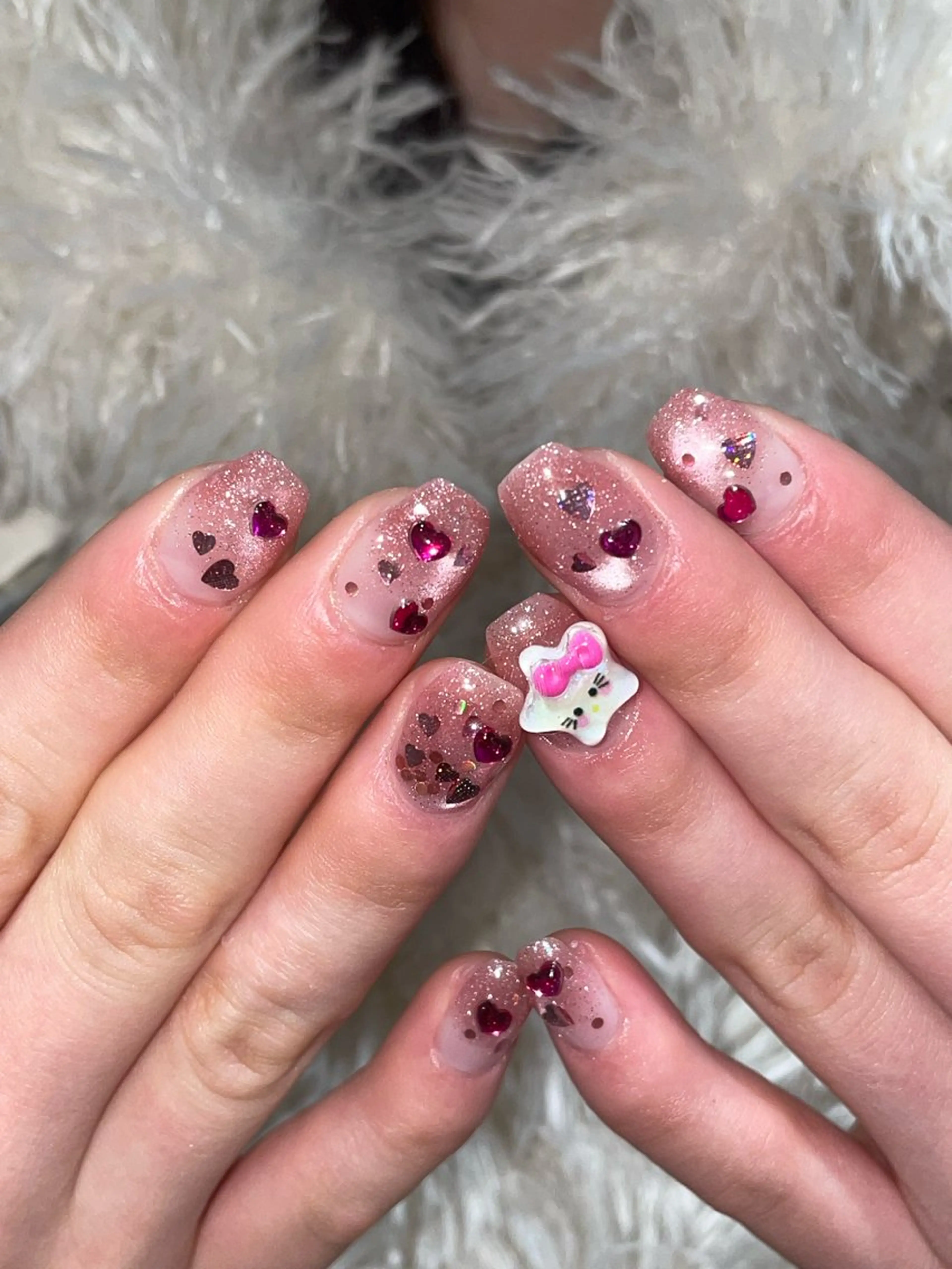 ネイル ハンドネイル うの 韓国ﾈｲﾙ໒꒱⋆⭒˚のネイルデザイン