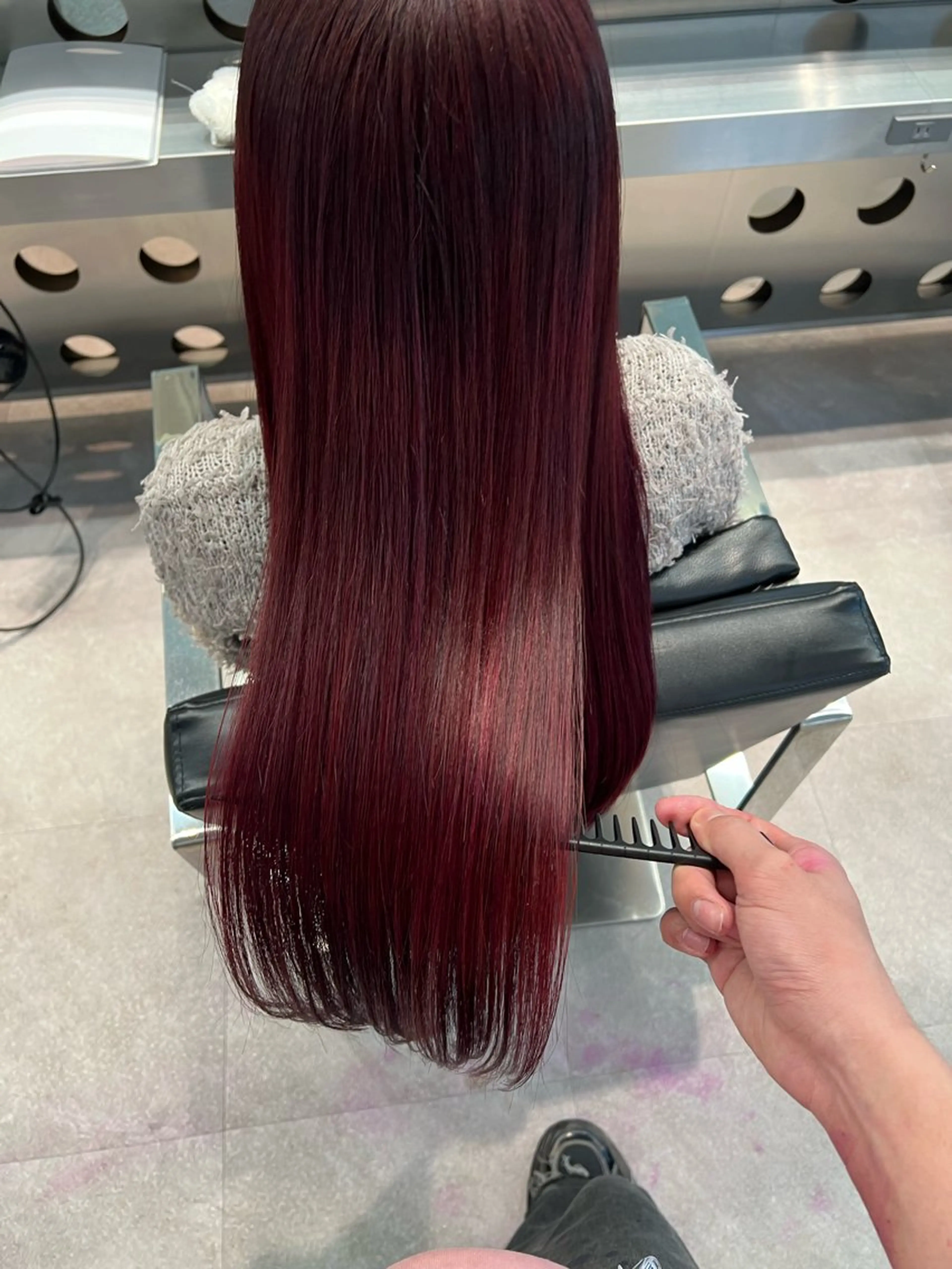 セミロング ヘアカラー 堀江 /木下椋麻のヘアスタイル