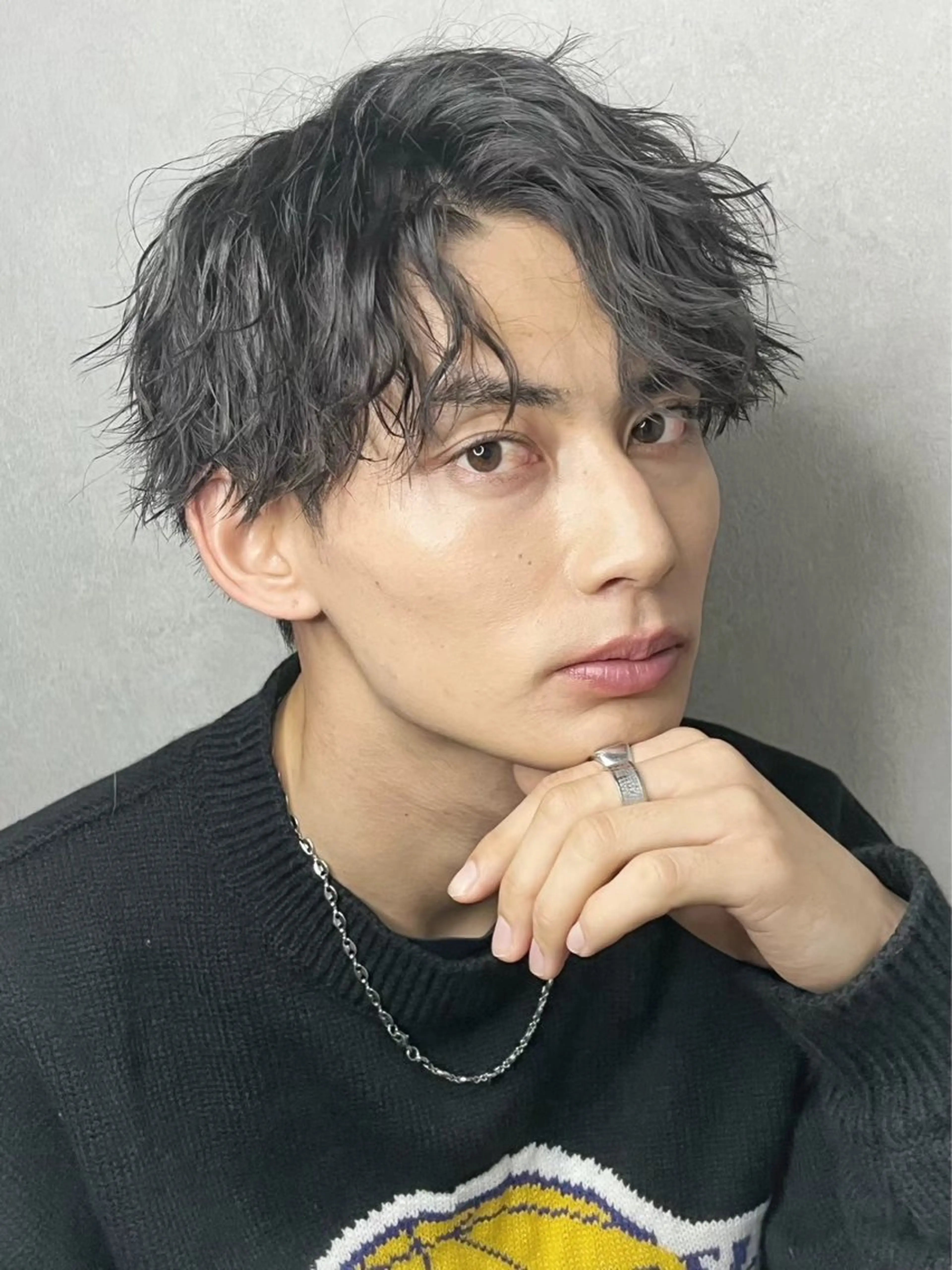 パーマ メンズ フェザーパーマ浦和 スパイキーショートのヘアスタイル