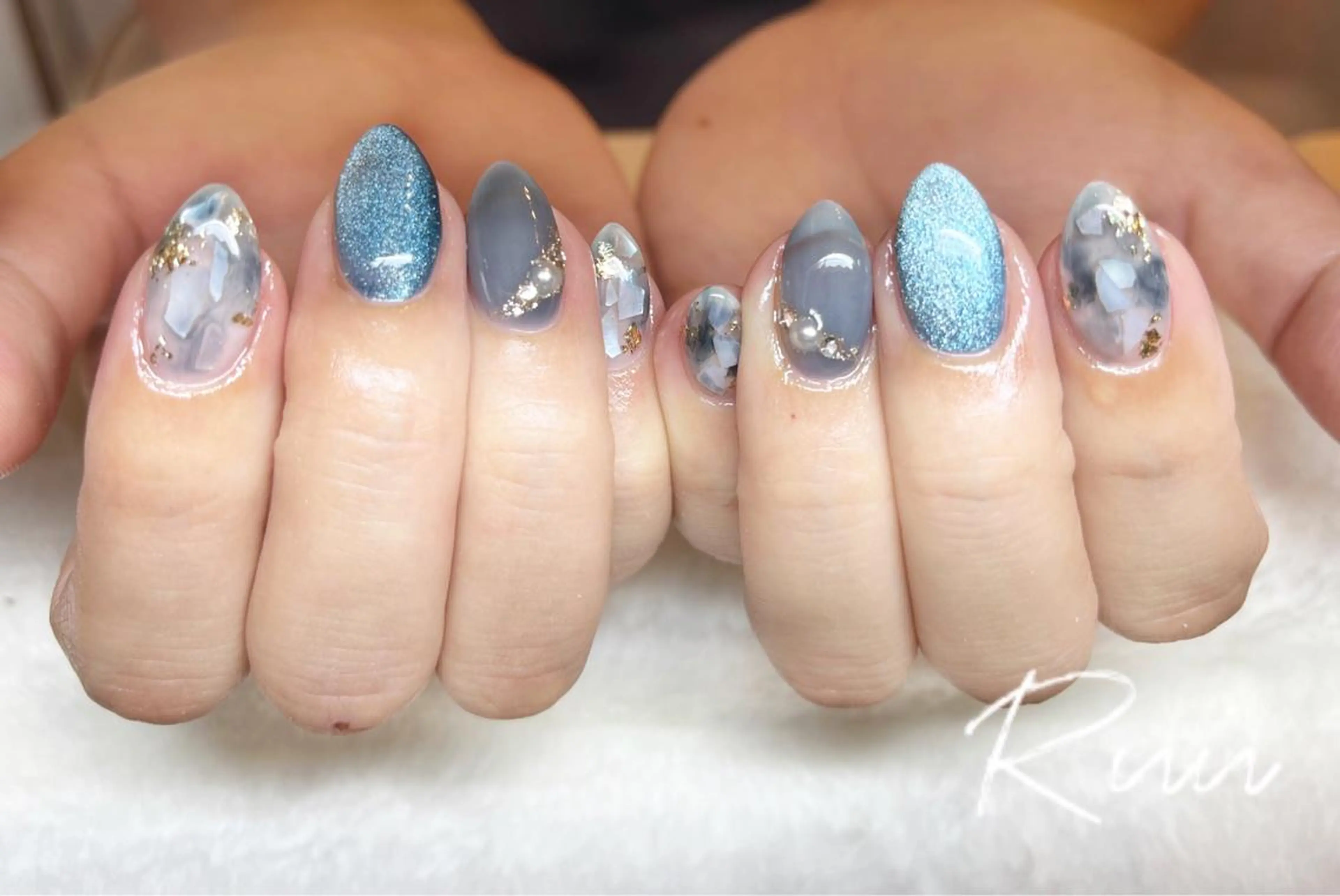 ネイル アートネイル フットネイル フレンチネイル キラキラネイル 韓国ネイル Nail salon Ruuのネイルデザイン