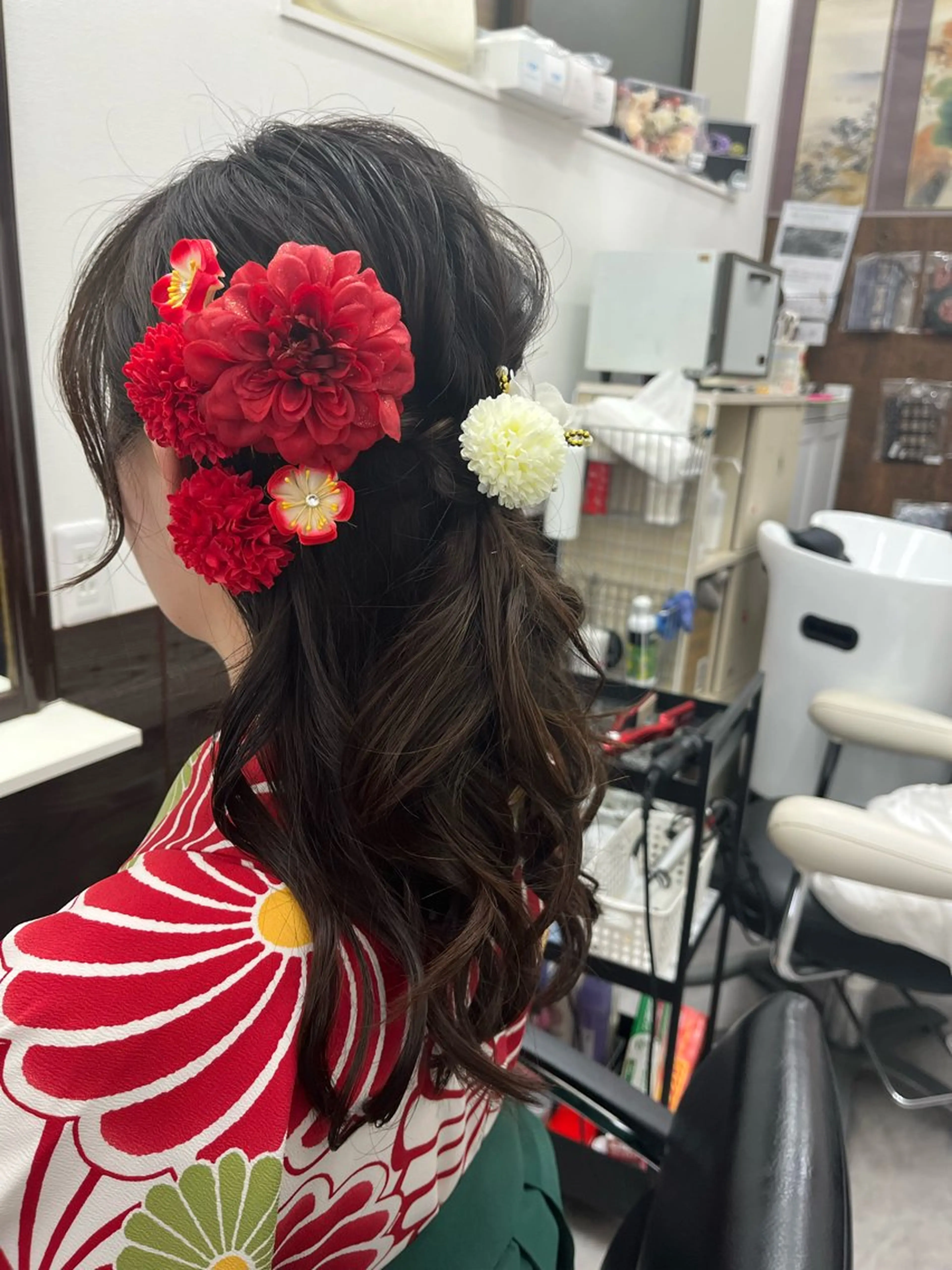 ロング ヘアアレンジ ヘアセット CuTou シンカのヘアスタイル