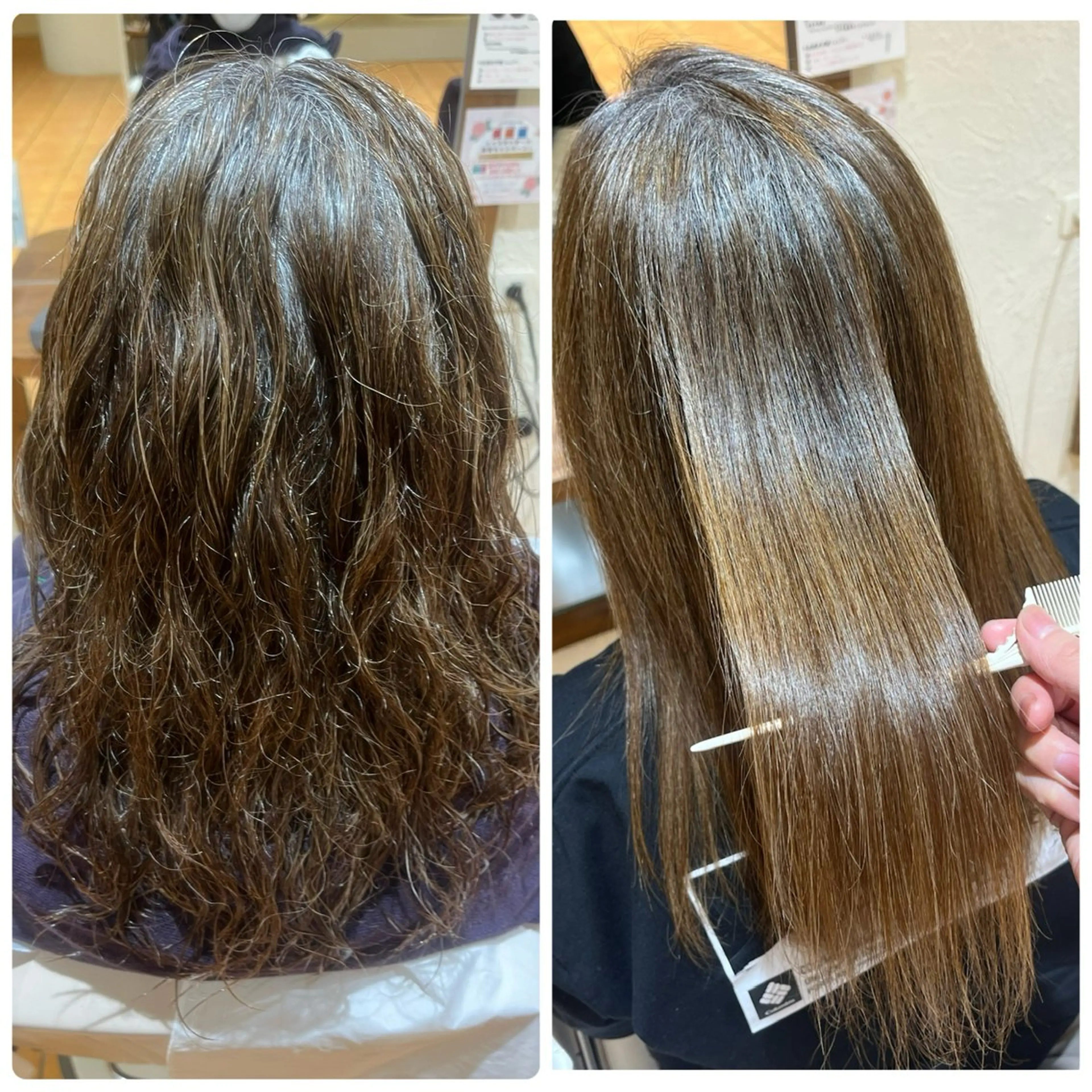 ロング 縮毛矯正 カット 縮毛矯正 トリートメント aruJisu所属・ほそや うらら / モデル募集中🌹のヘアスタイル