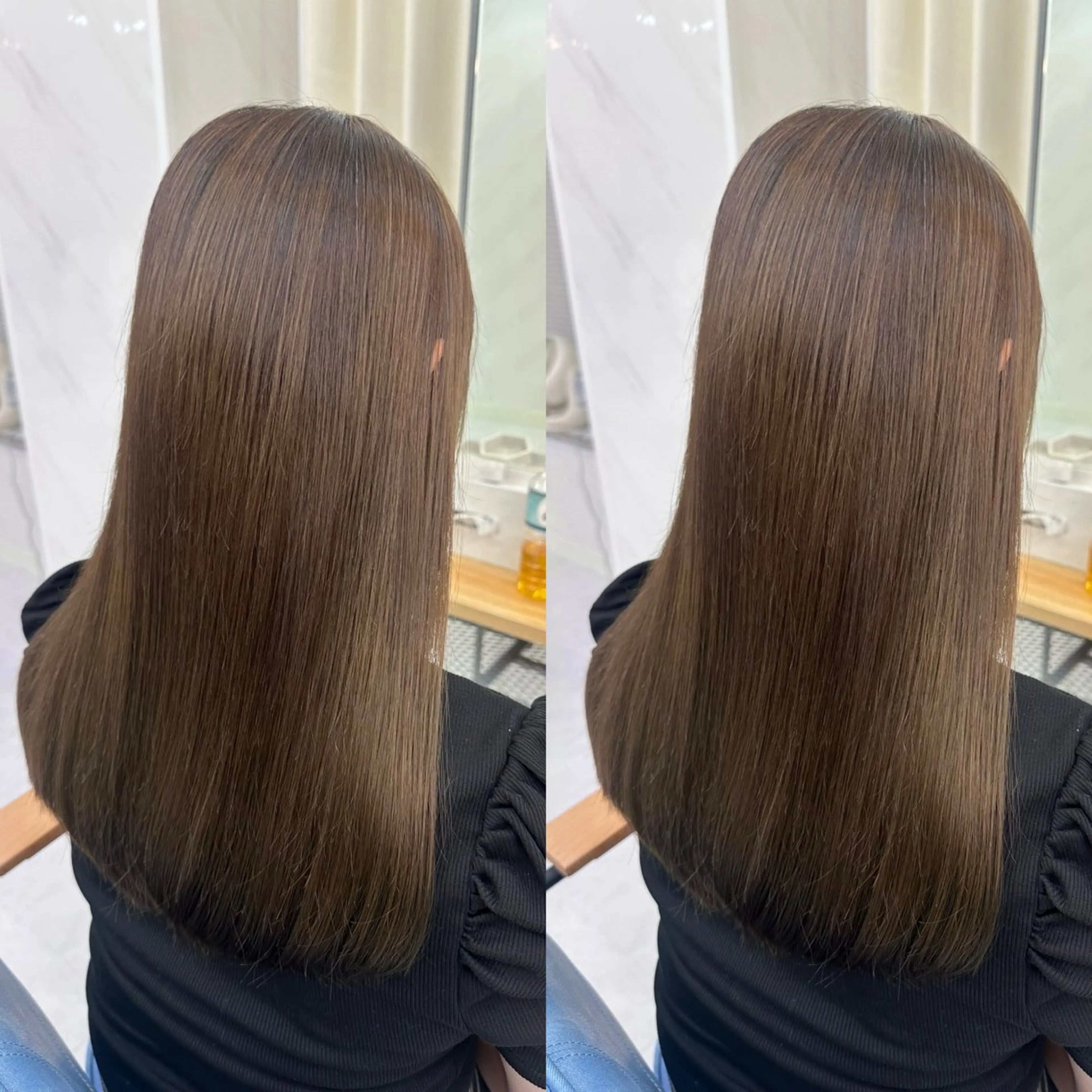 セミロング 縮毛矯正×ボブ💎 髪質改善/木下のヘアスタイル