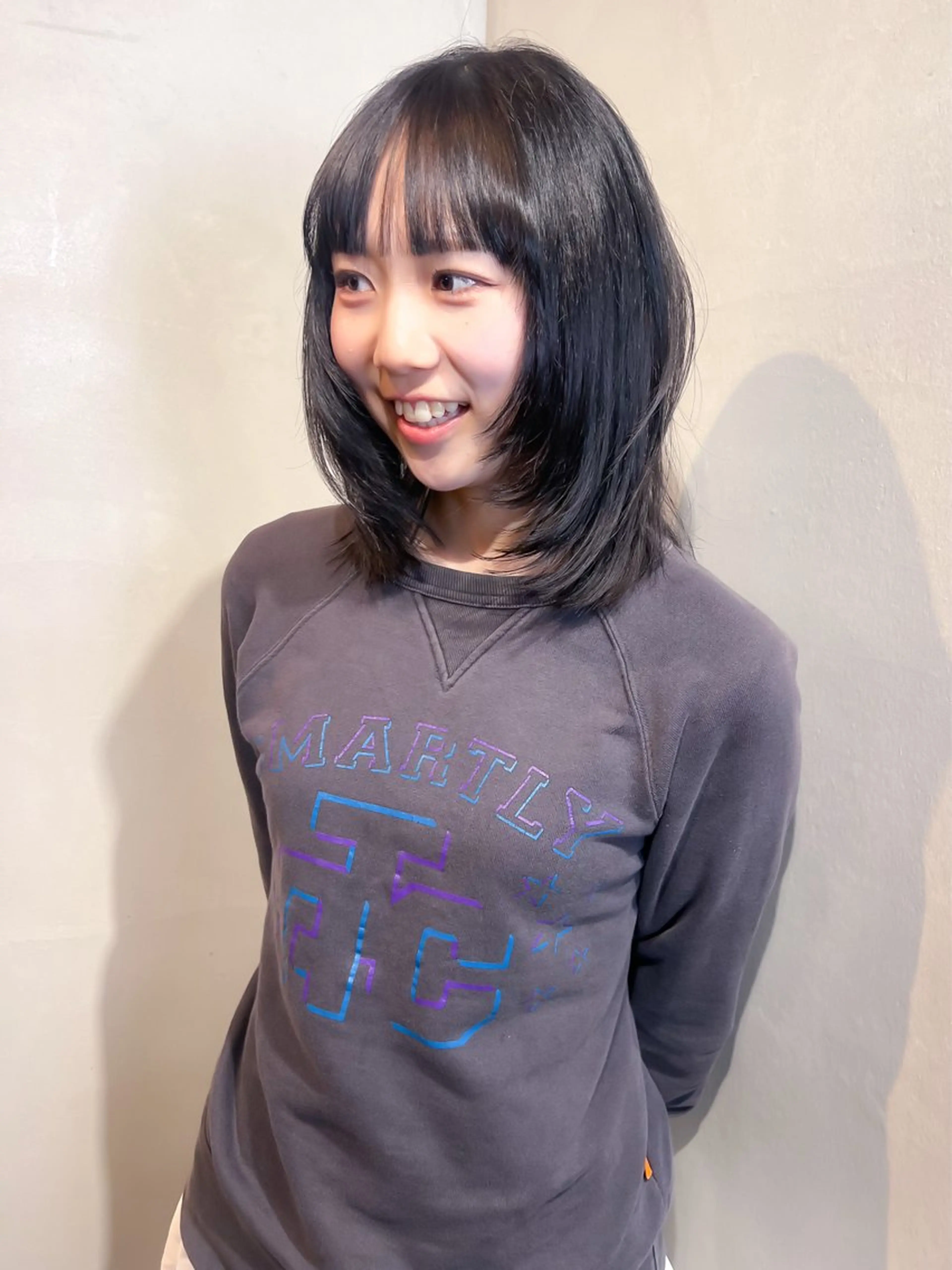 ミディアム カット トリートメント Aya/四条烏丸/ インナーカラーのヘアスタイル