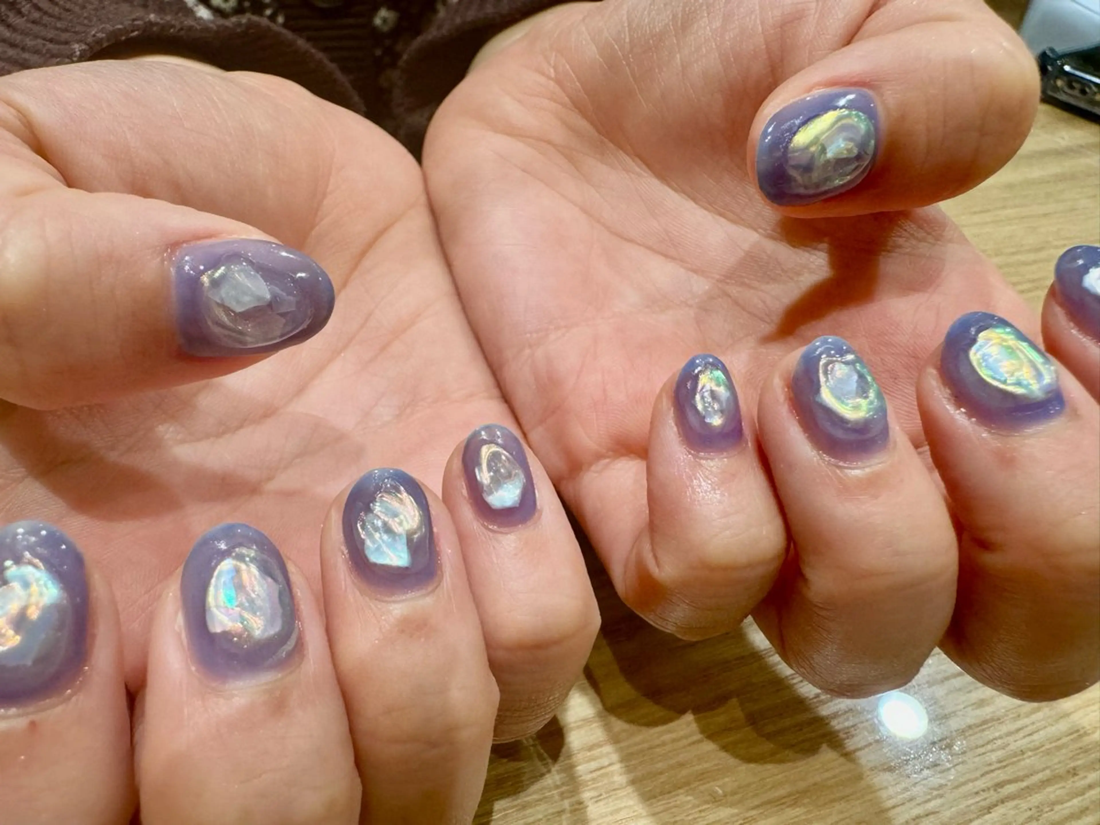 ネイル ジェルネイル 氷ネイル・うるうるネイル ぷっくりネイル ハンドネイル tsumeasobi 🪬macoのネイルデザイン