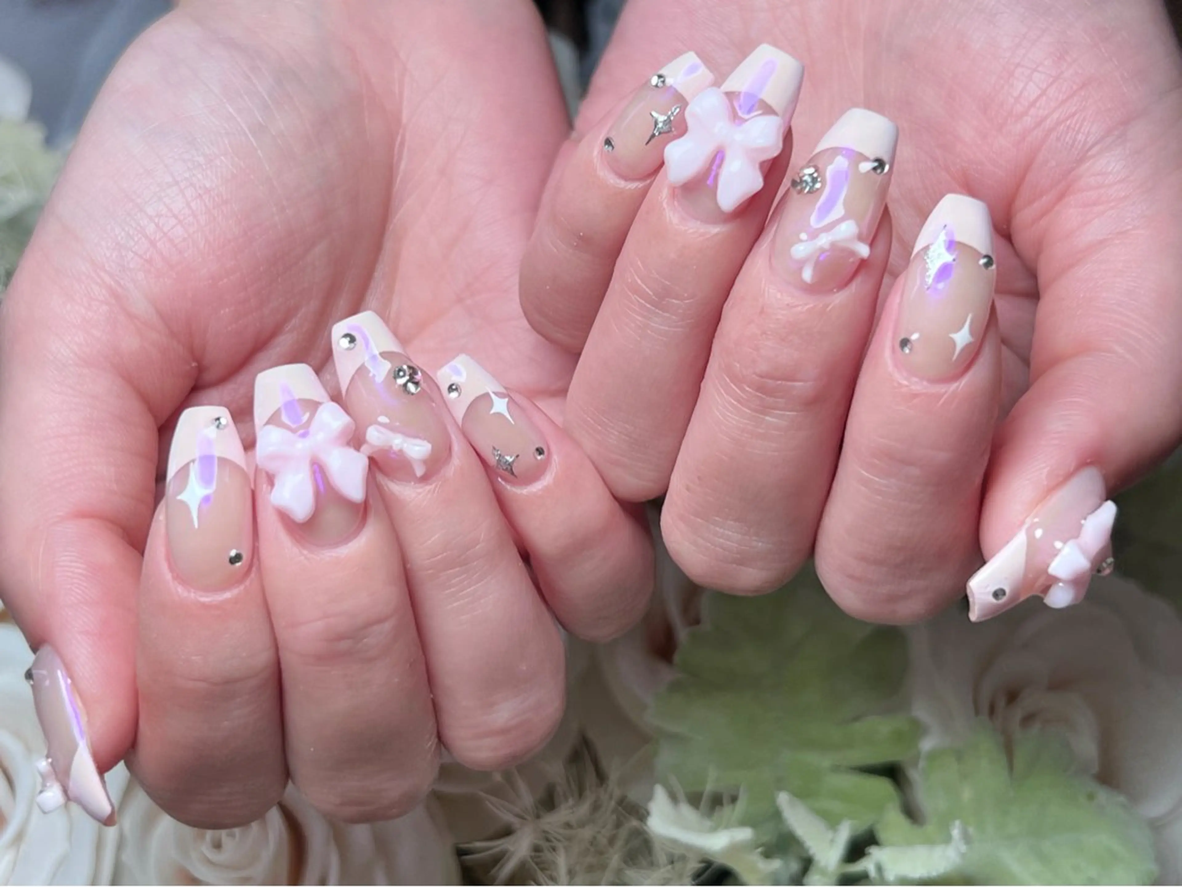 ネイル ロングネイル マグネットネイル 持ち込み ワンカラーネイル スカルプネイル ハンドネイル Painty nailのネイルデザイン