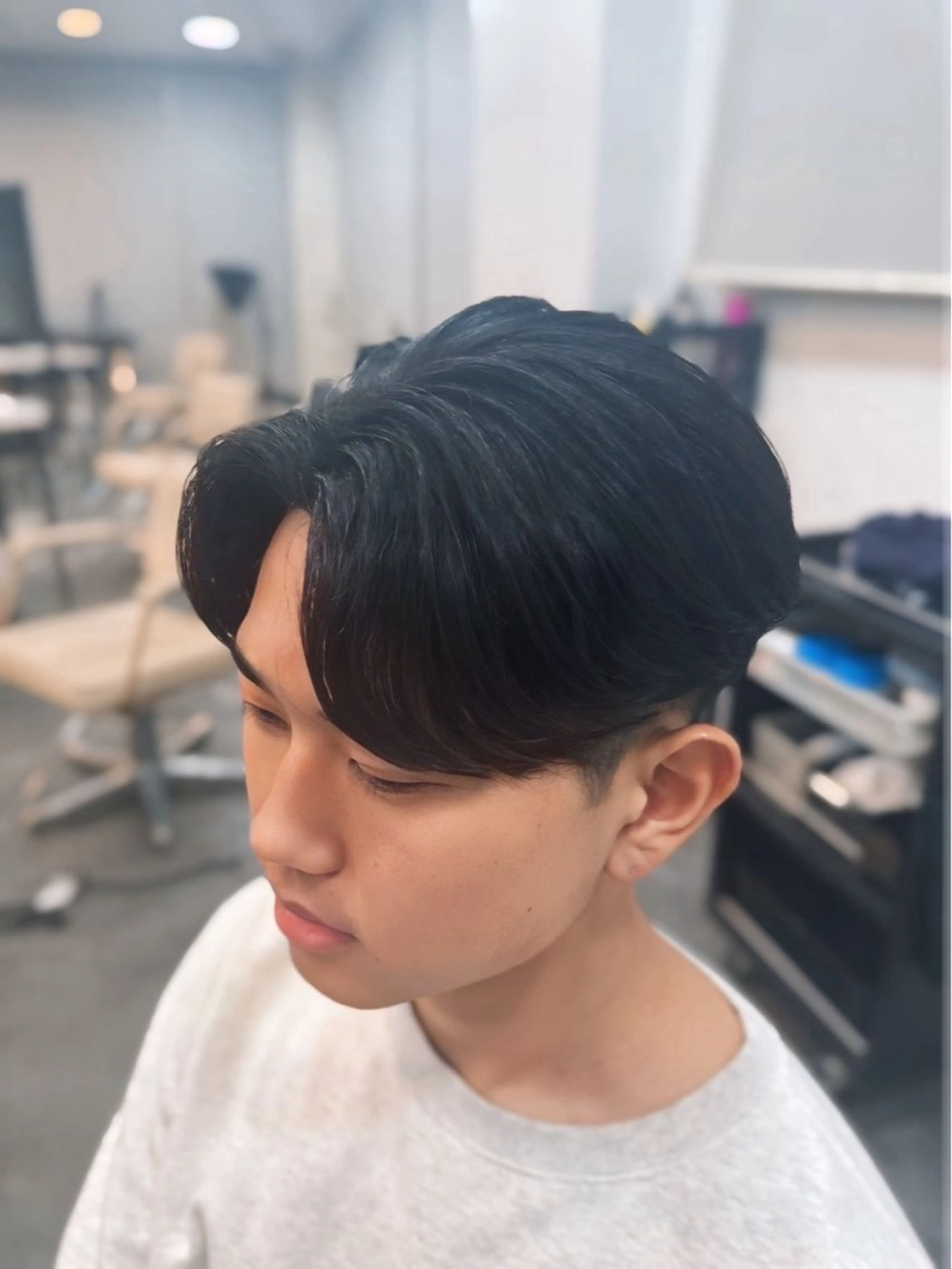 パーマ メンズ 縮毛矯正 カット 縮毛矯正 BIRTH 中崎町店所属・RISA/大阪 /フェザーパーマのヘアスタイル