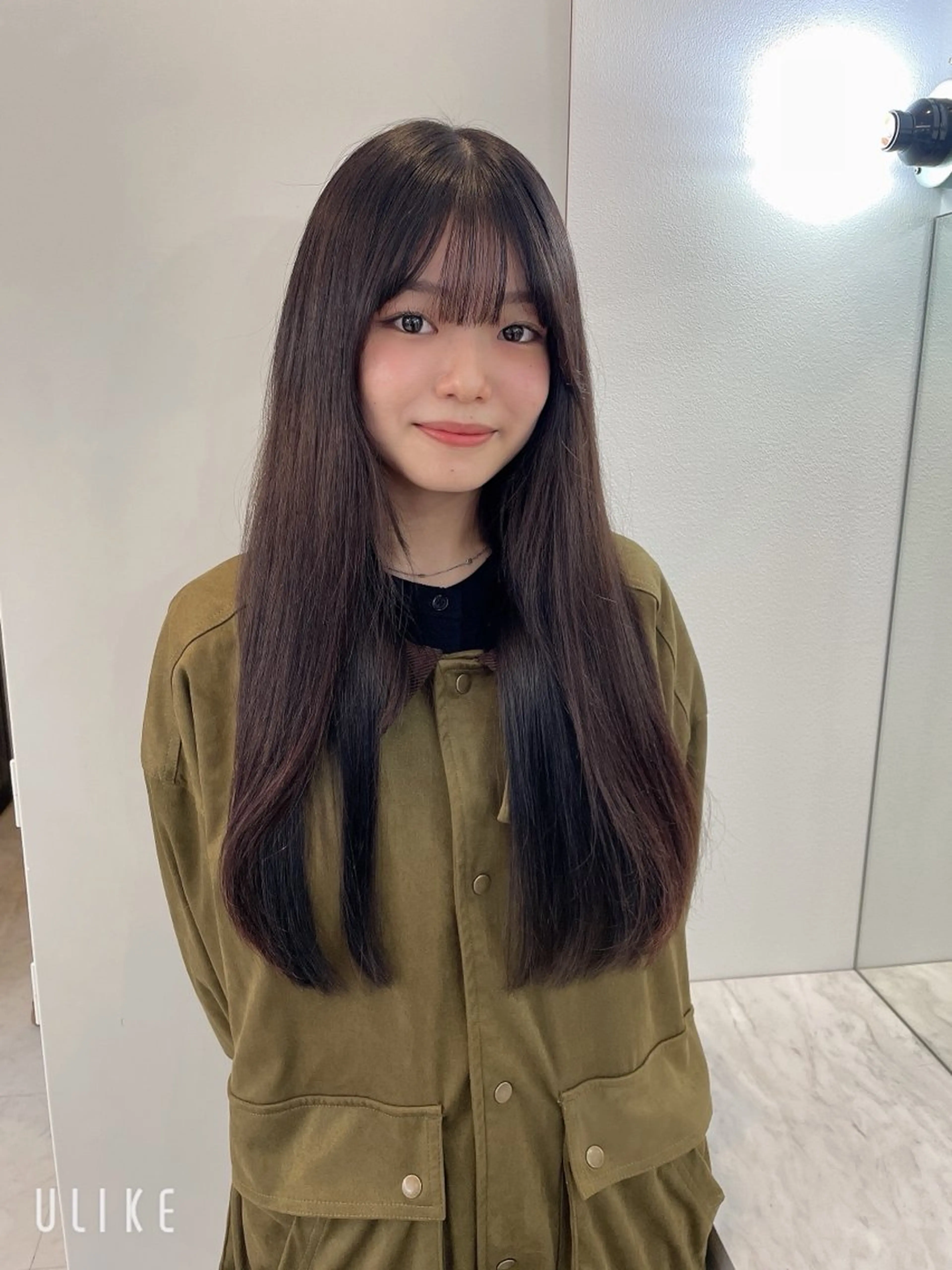 ロング エクステ 艶髪×透明感カラー りこのヘアスタイル
