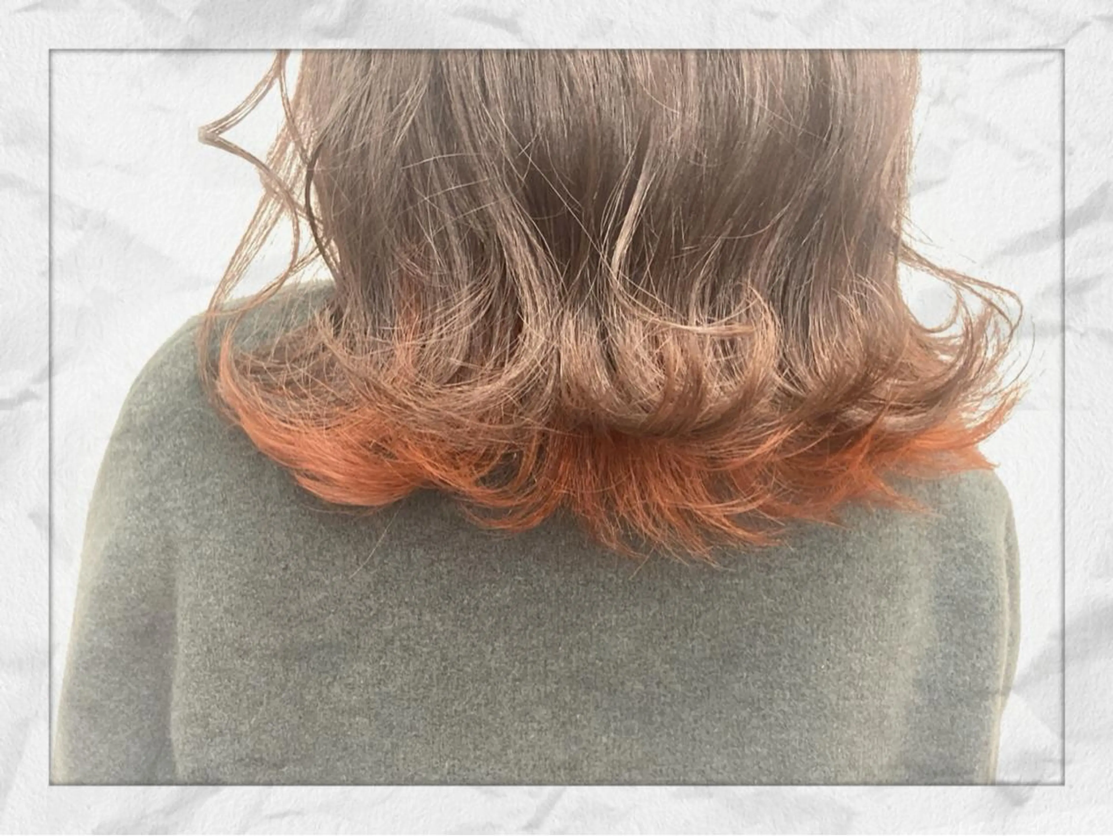 ミディアム カラー ヘアアレンジ デザインカラー✨ 日高桃佳のヘアスタイル