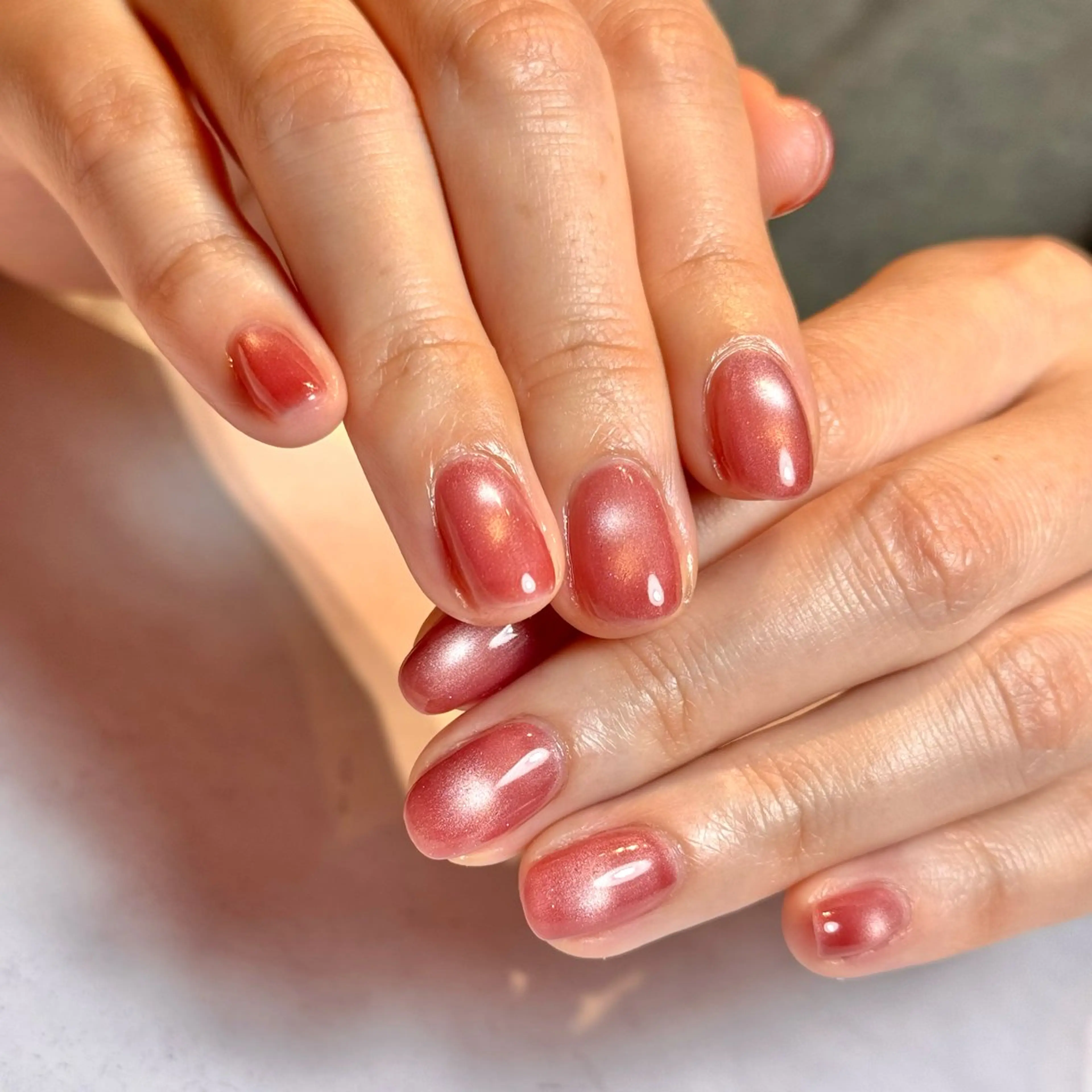 ネイル クリアネイル フラッシュネイル フラッシュマグ フレンチネイル マグネットネイル ハンドネイル Luana nailのネイルデザイン