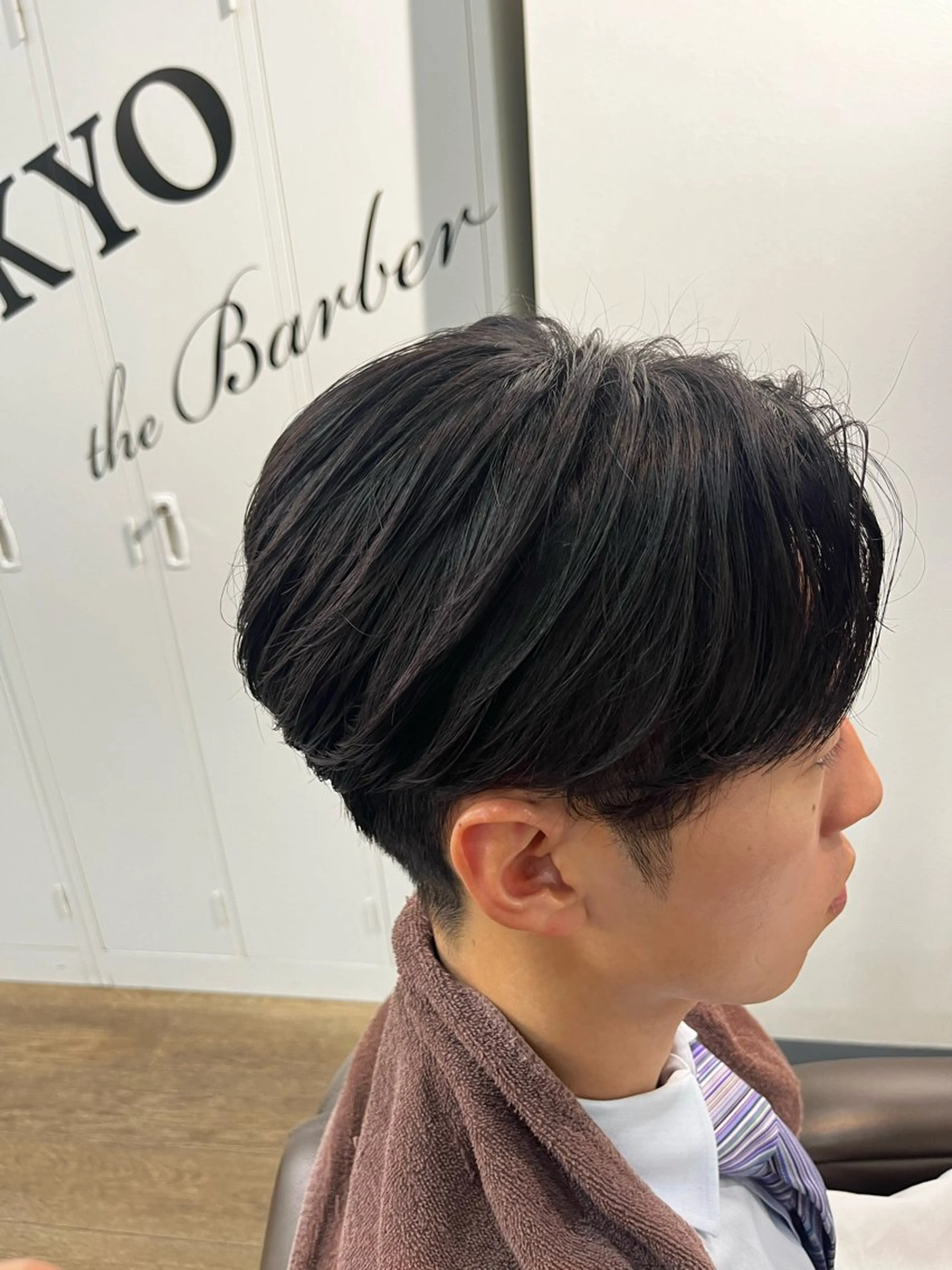 ミディアム メンズ センターパート 🎉黒岩 蓮🎉のヘアスタイル