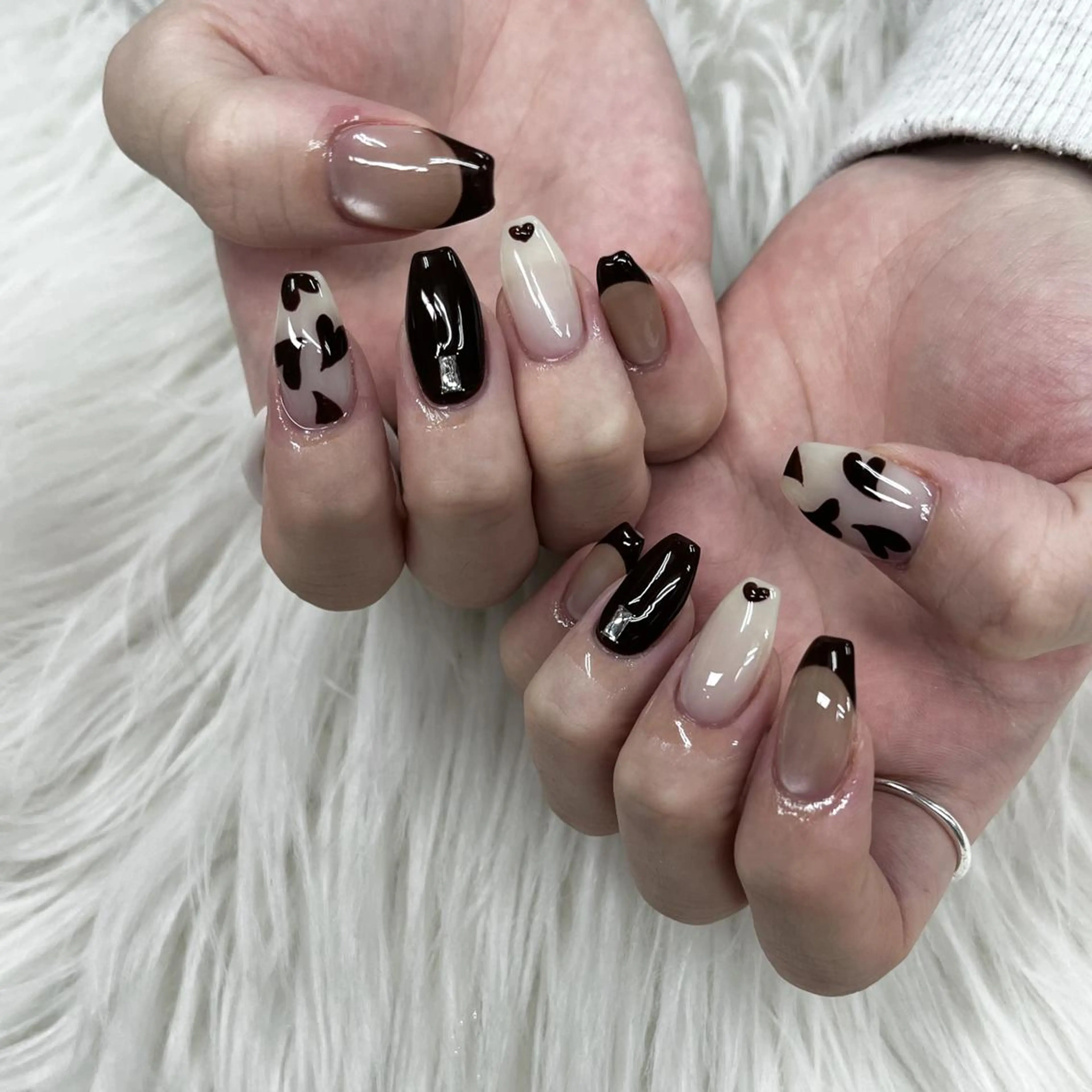 ネイル ハート ♡tener♡ YURINEのネイルデザイン