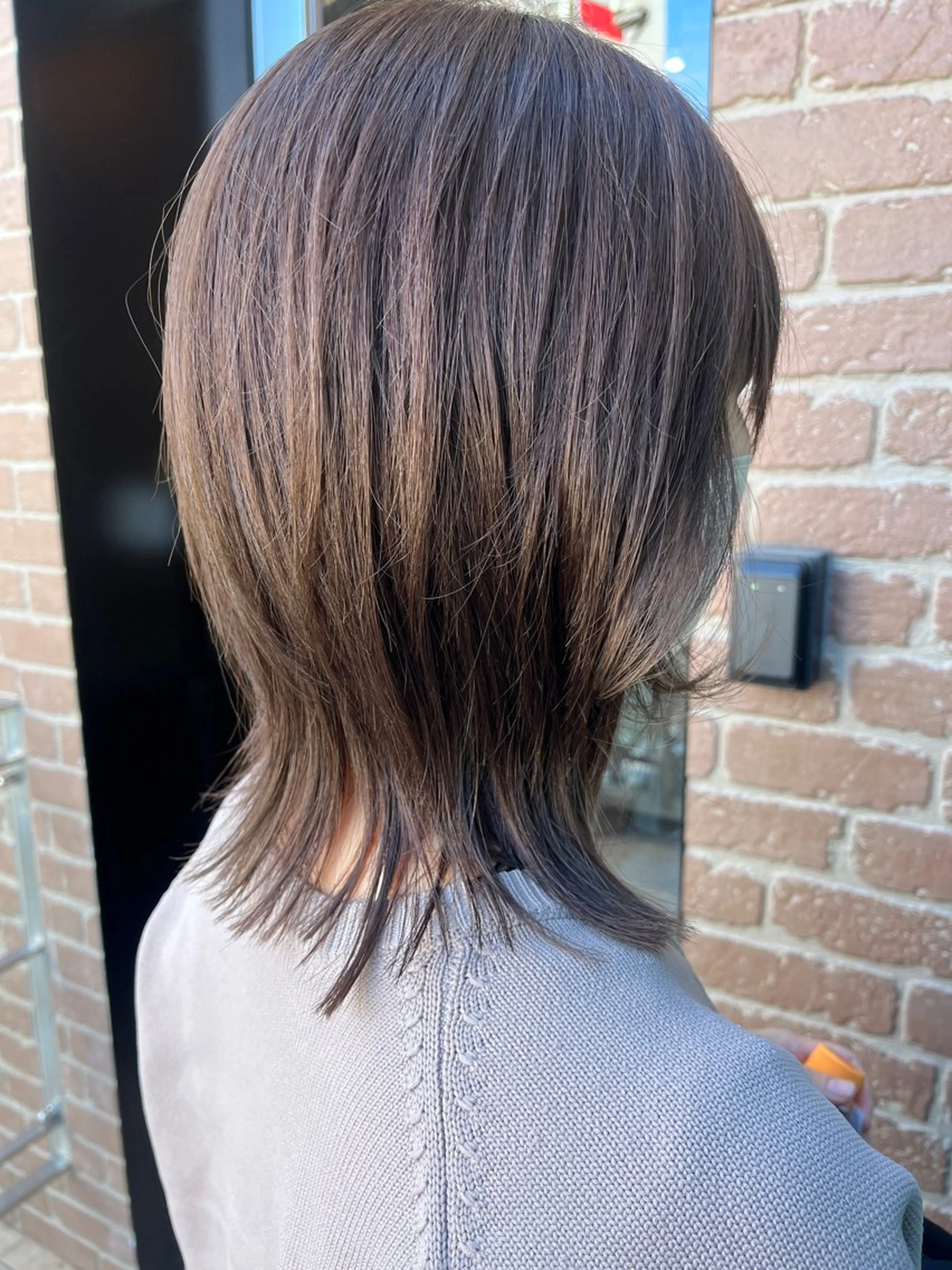 セミロング カラー 久木原 ゆりのヘアスタイル