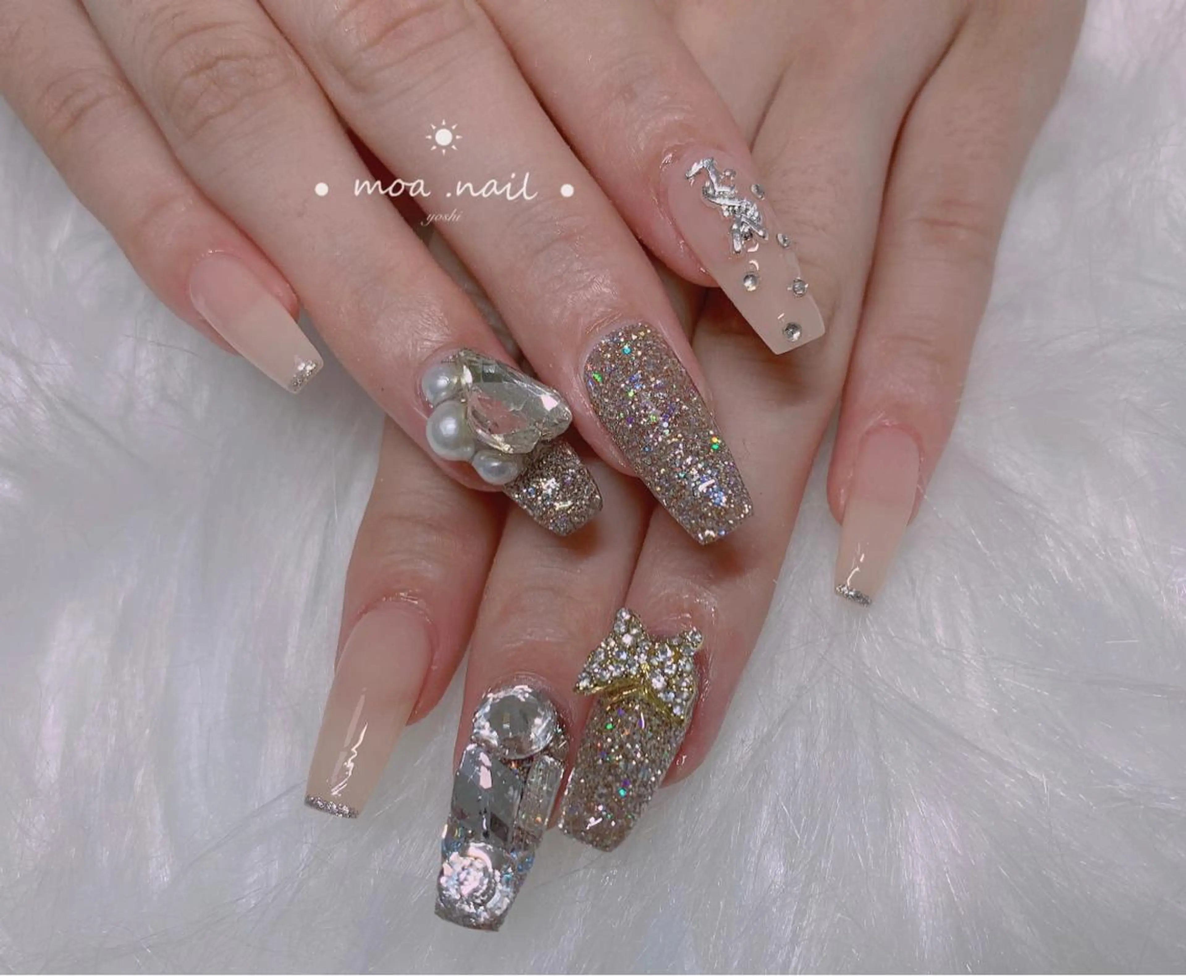 ネイル スカルプネイル MoaNail🫶 Yoshiのネイルデザイン