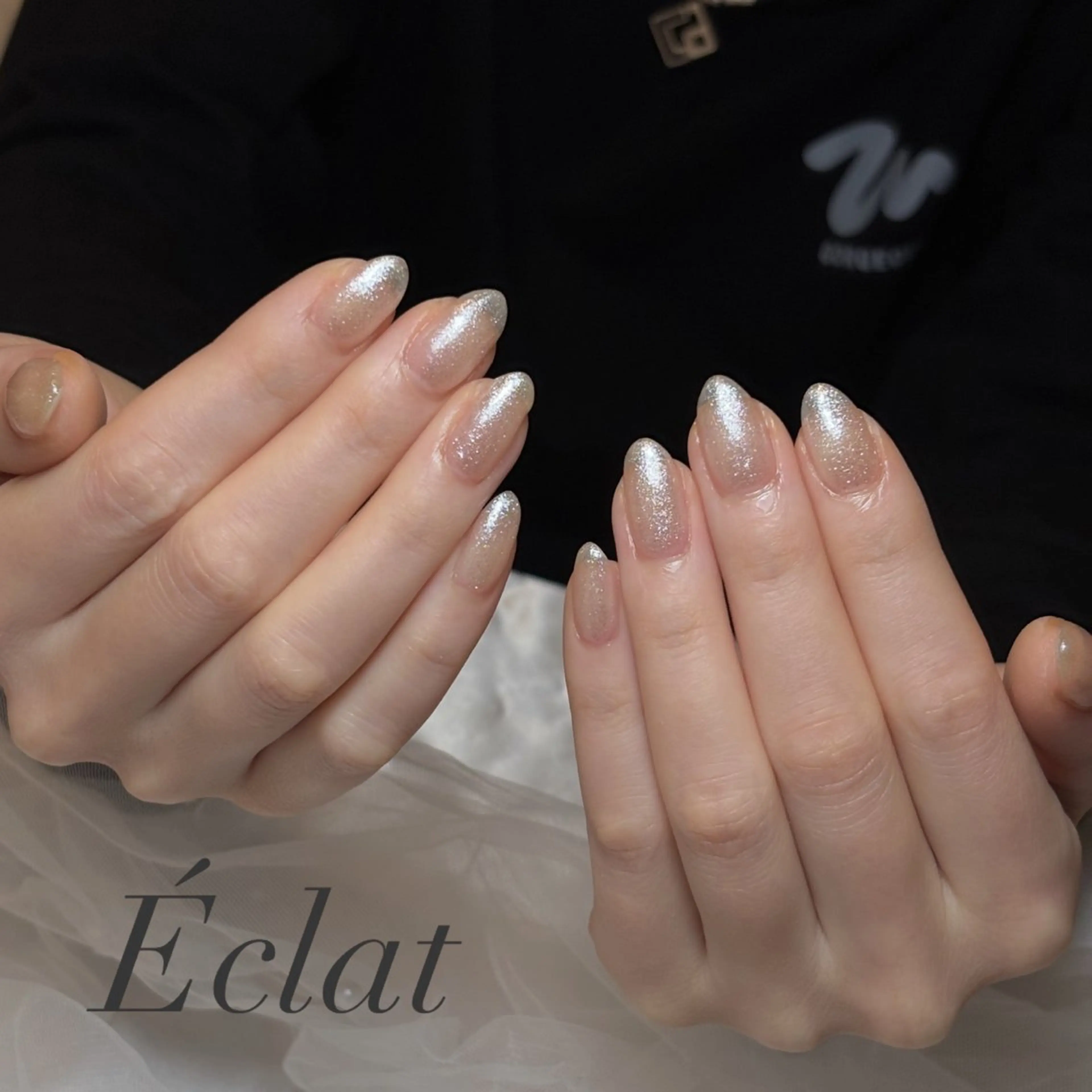 ネイル ラメ(グリッター) ワンカラーネイル ハンドネイル nail salon Éclatのネイルデザイン