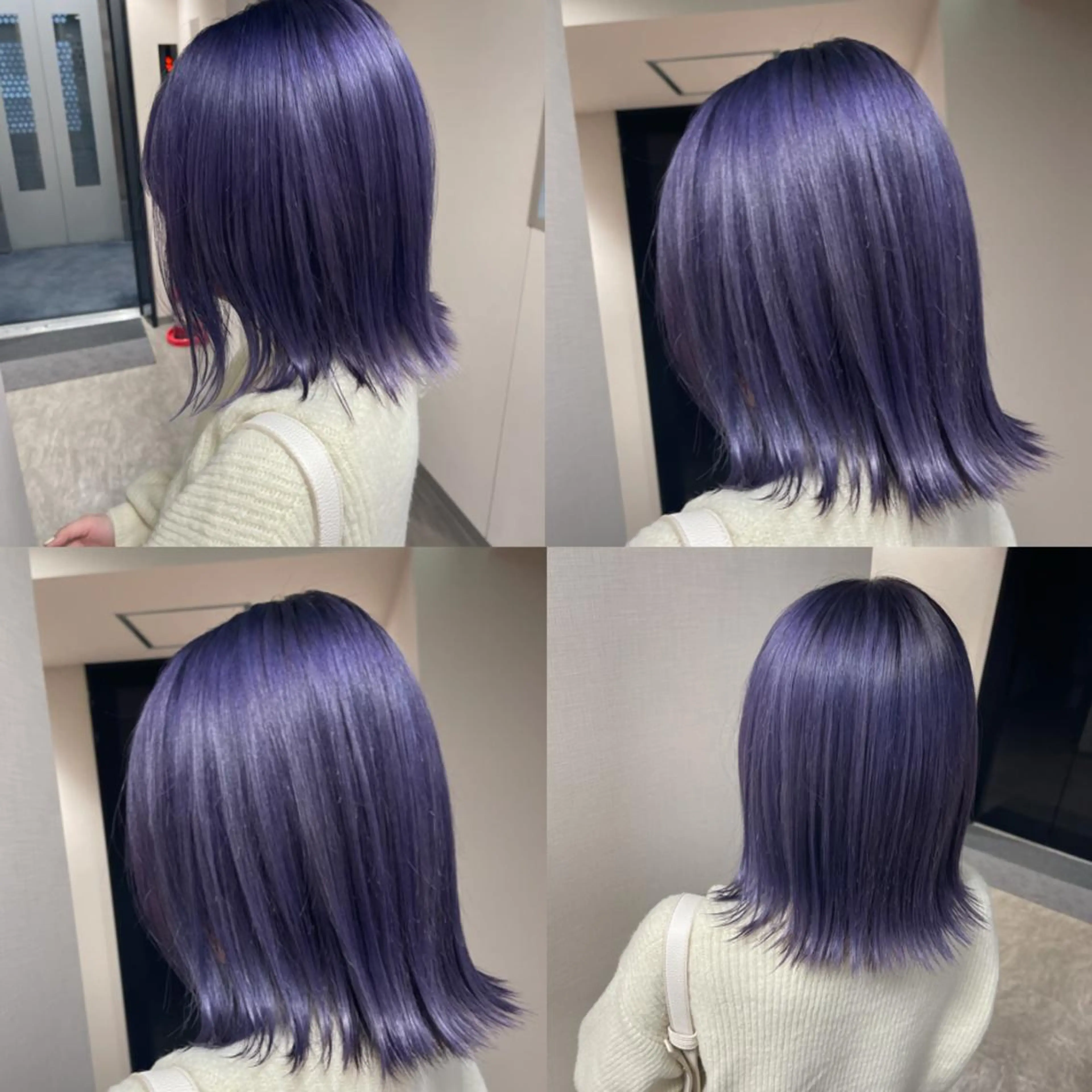 ミディアム カラー ブルーカラー ダブルカラー ヘアカラー 松井那津子 /ハイライトブリーチのヘアスタイル