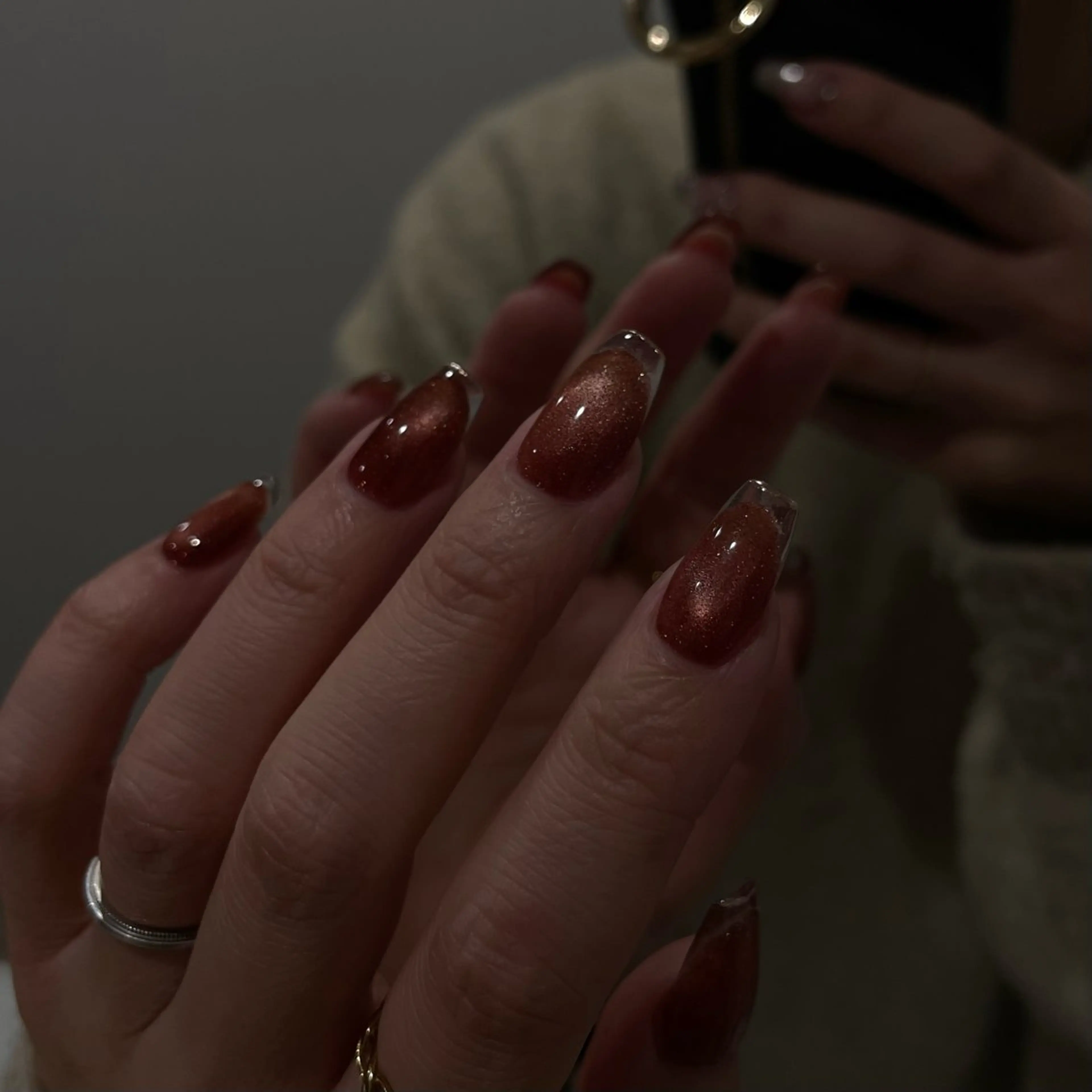 【オフなし】長さ出し10本＋持ち込みデザイン💘(クリアフレンチ可🙆🏻‍♀️)の写真