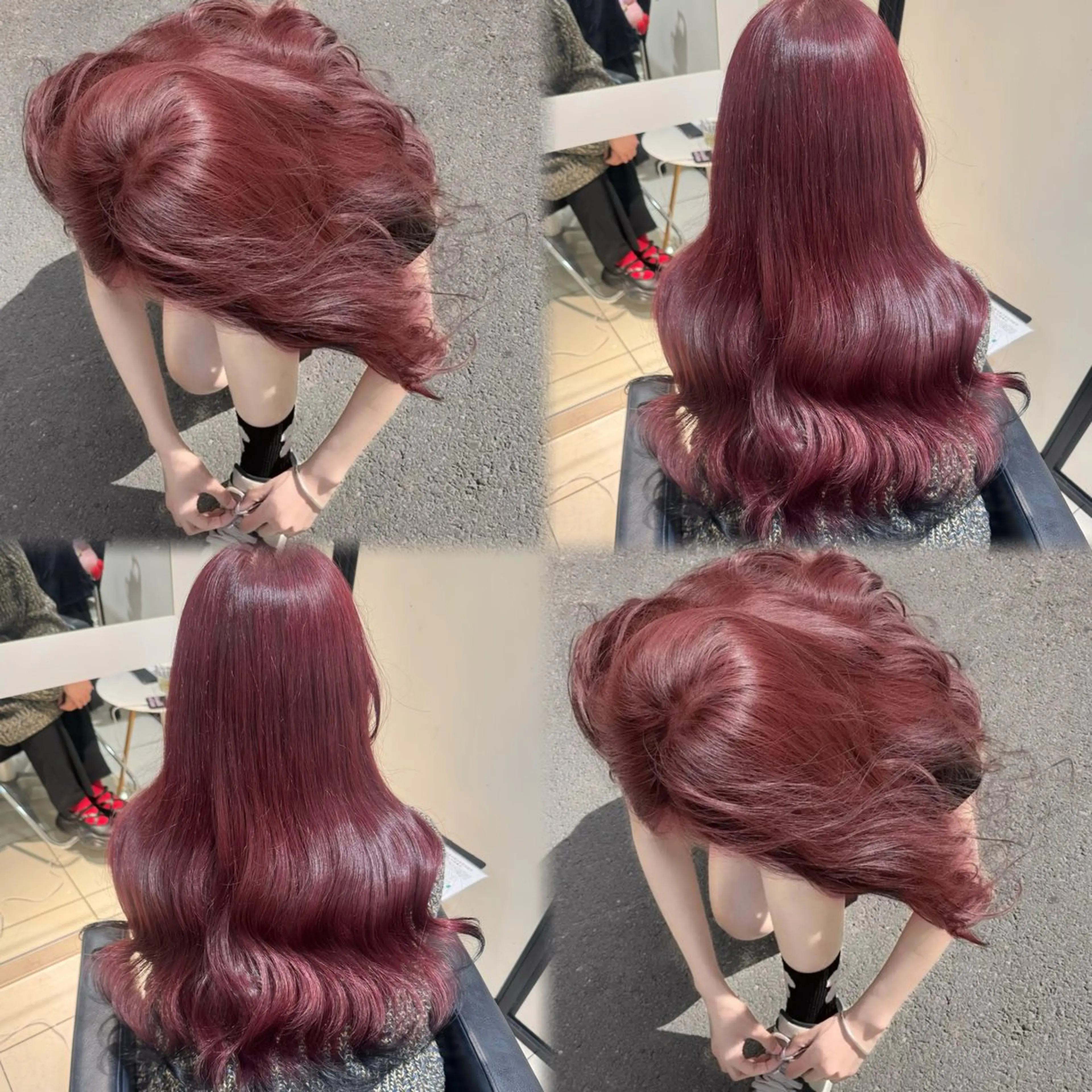 ロング カラー カット ヘアカラー トリートメント ブリーチなしカラー kana🐱のヘアスタイル