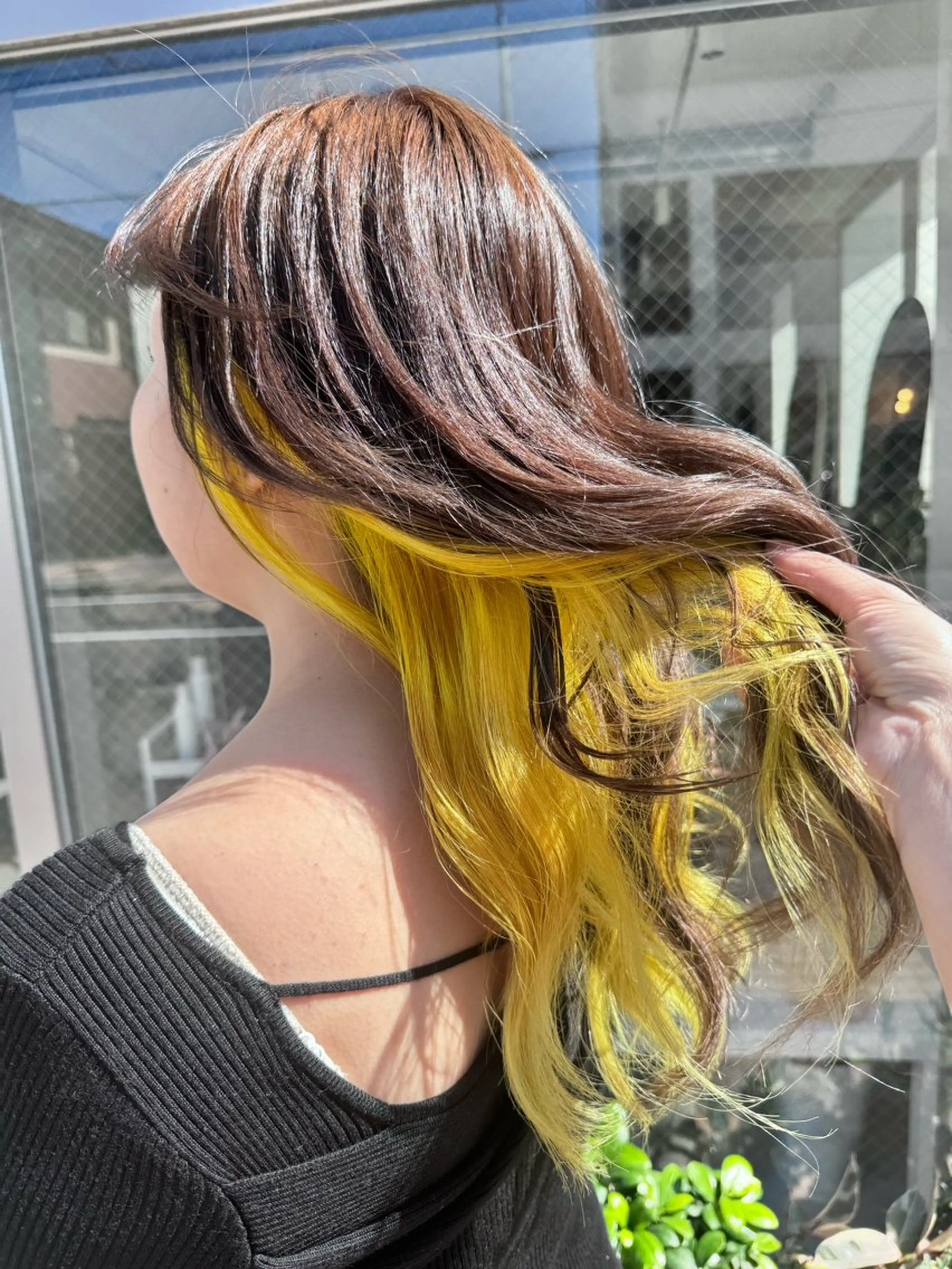 ロング カラー インナーカラー 花見 亜沙美のヘアスタイル