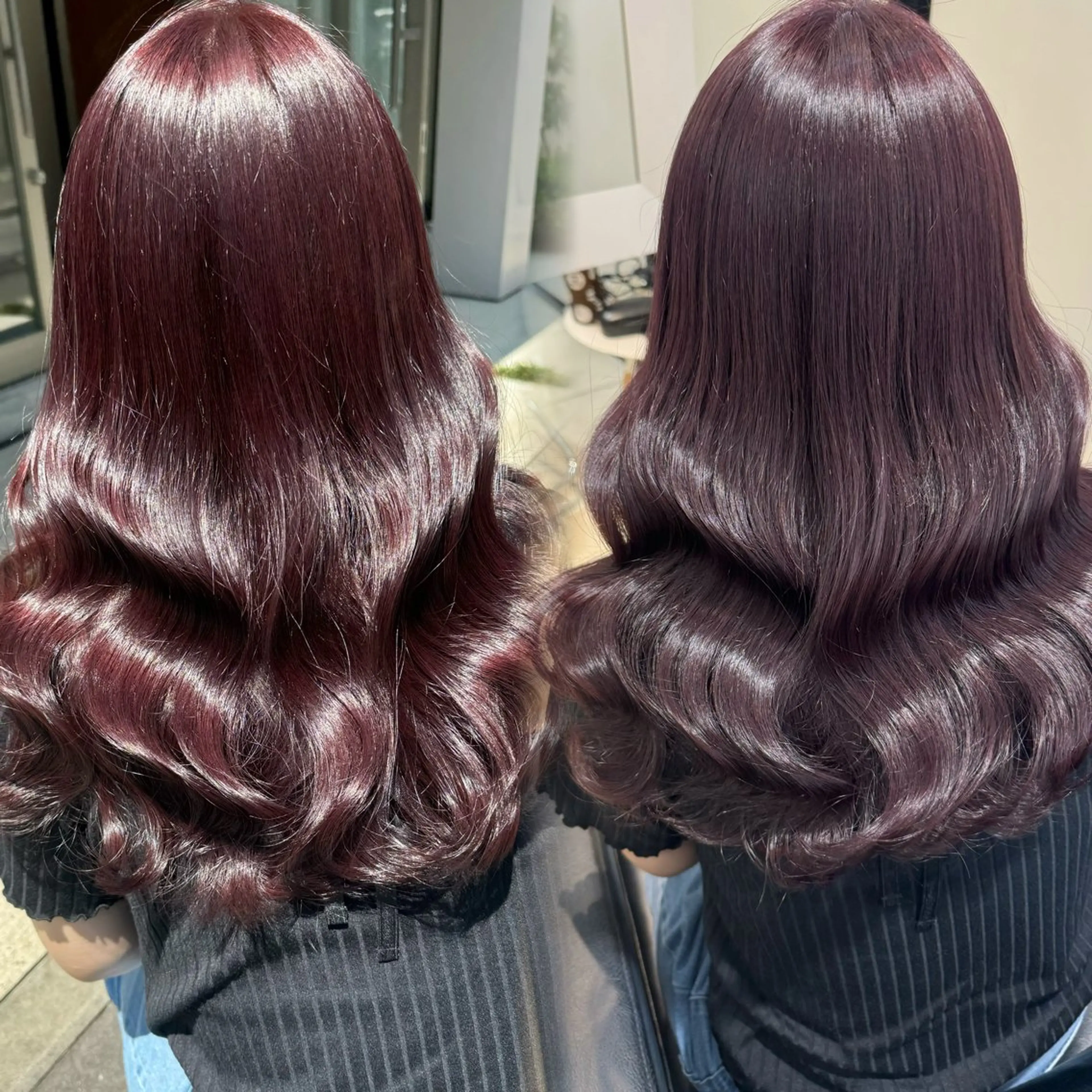 ロング カラー ブリーチ ラベンダーカラー ブリーチなしカラー カット ヘアカラー トリートメント ブリーチなしカラー kana🐱のヘアスタイル