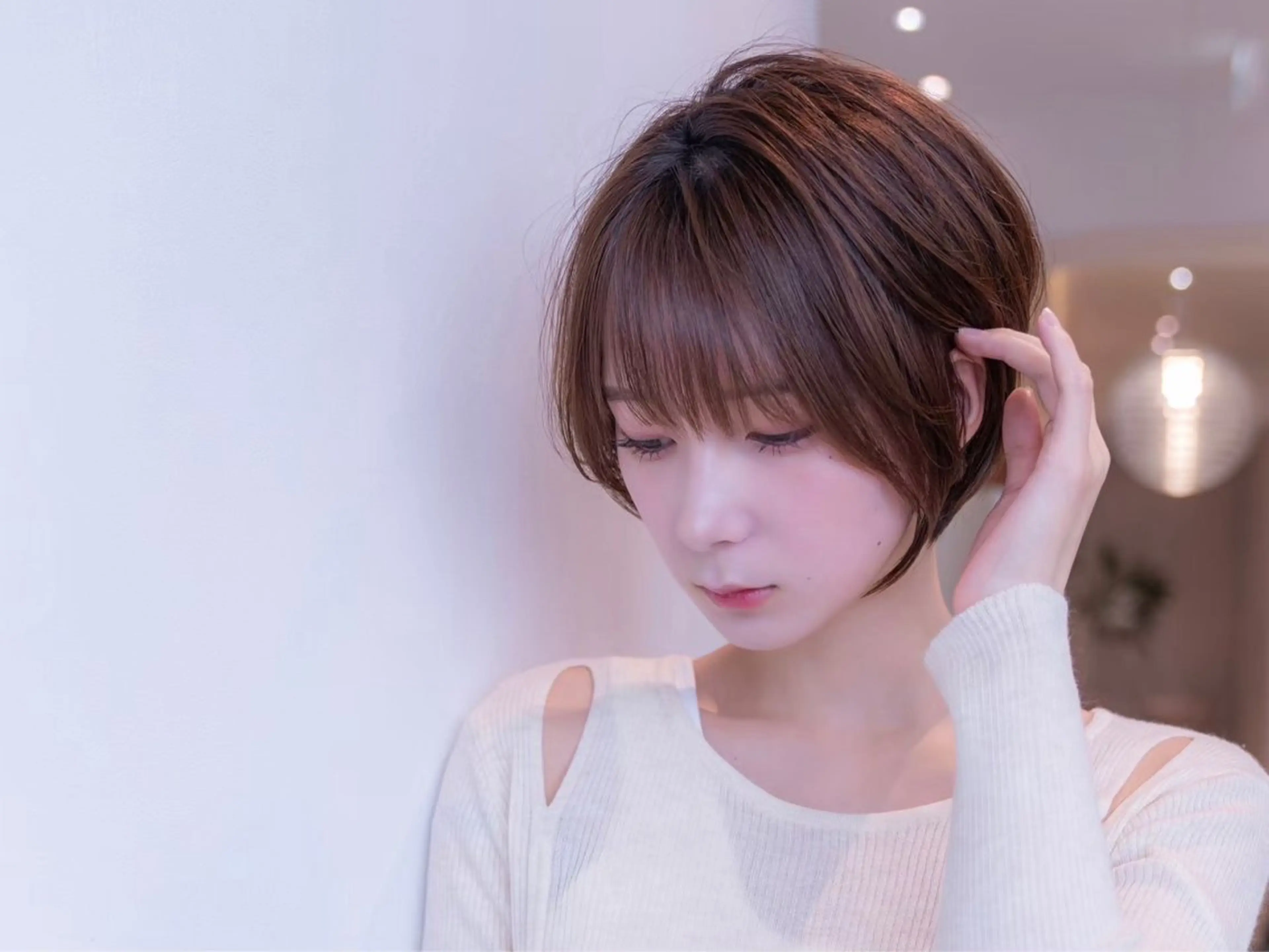 ショート カラー ショートボブ ショートレイヤー ハンサムショート 丸みショート ボブ 田中航平/渋谷ボブ/ レイヤーボブのヘアスタイル