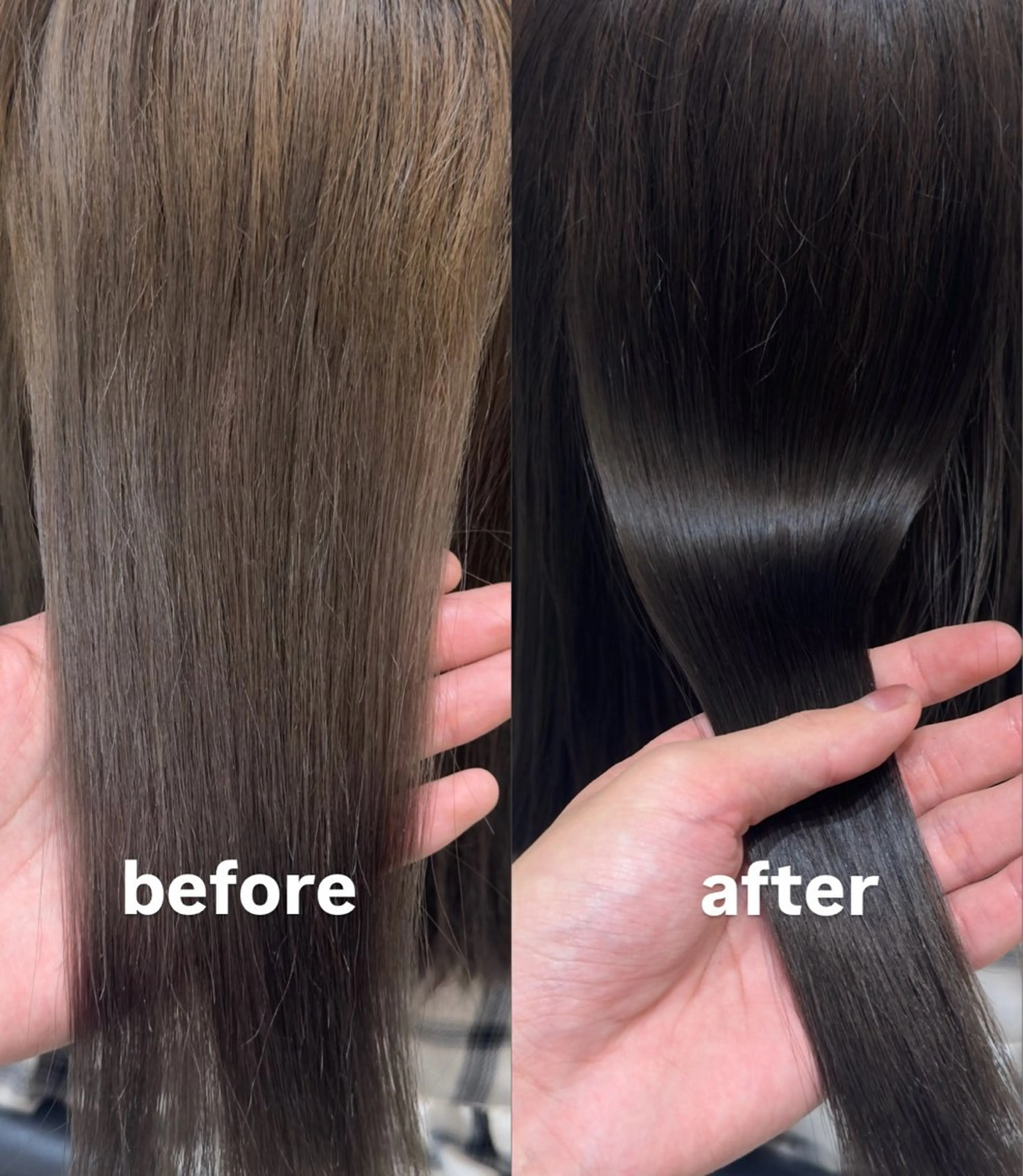 セミロング カラー 透明感カラー グレージュ アイスグレージュ ヘアカラー トリートメント かんた /百道浜・髪質改善のヘアスタイル