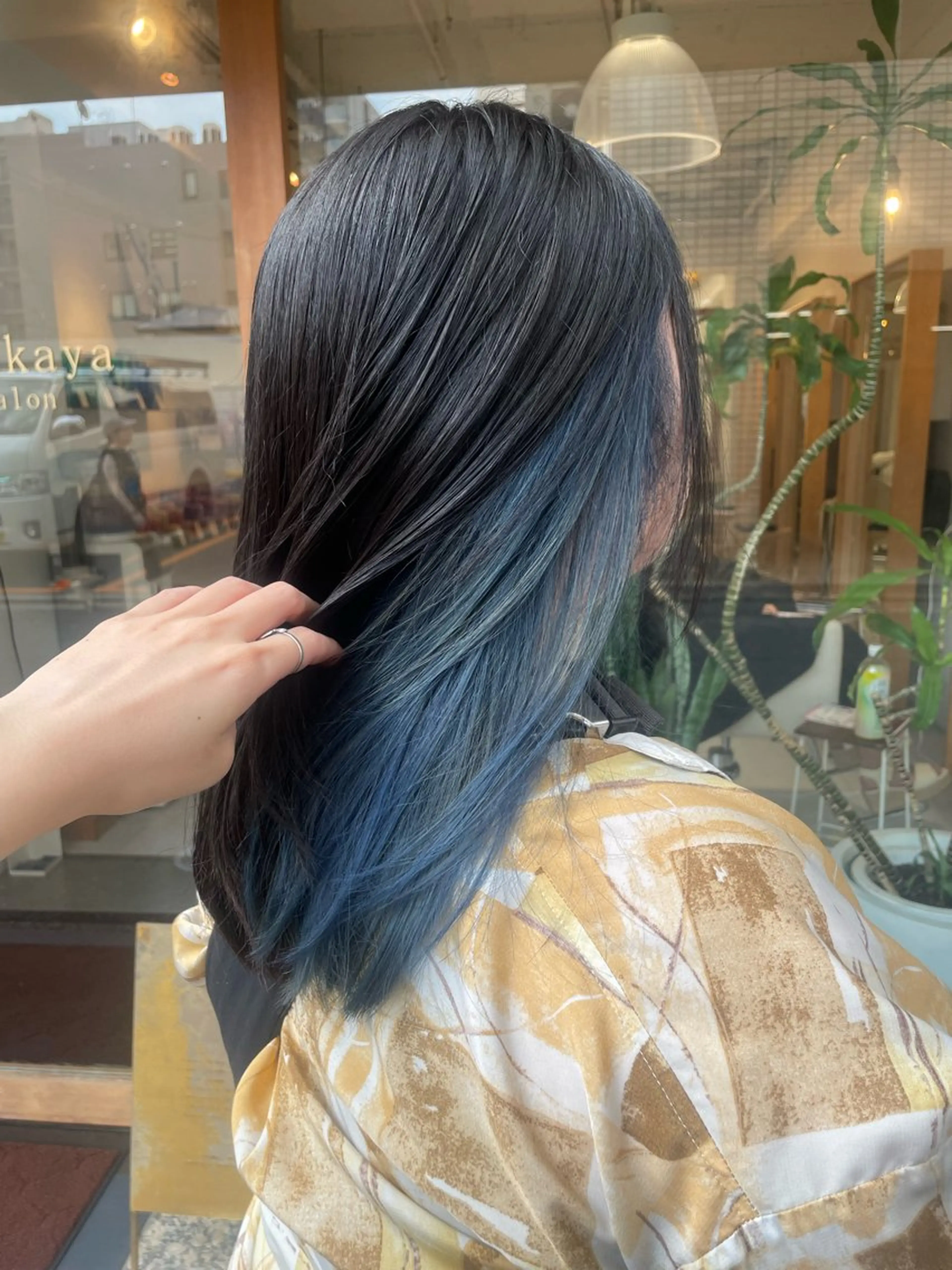 ミディアム カラー ブリーチ ヘアカラー 福田千尋/インナー カラー/縮毛矯正のヘアスタイル