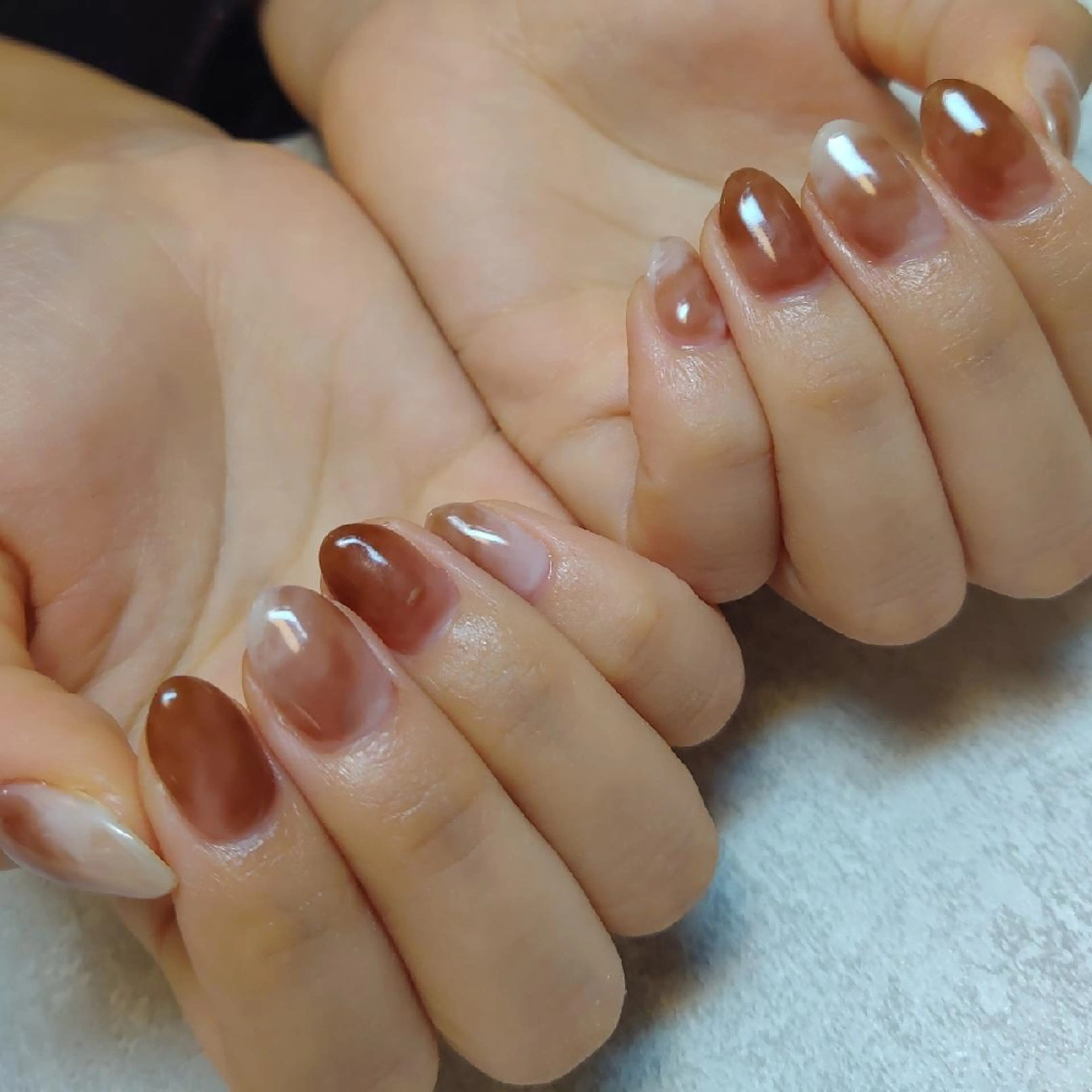 ネイル ニュアンスネイル ジェヌインネイル 河内のネイルデザイン