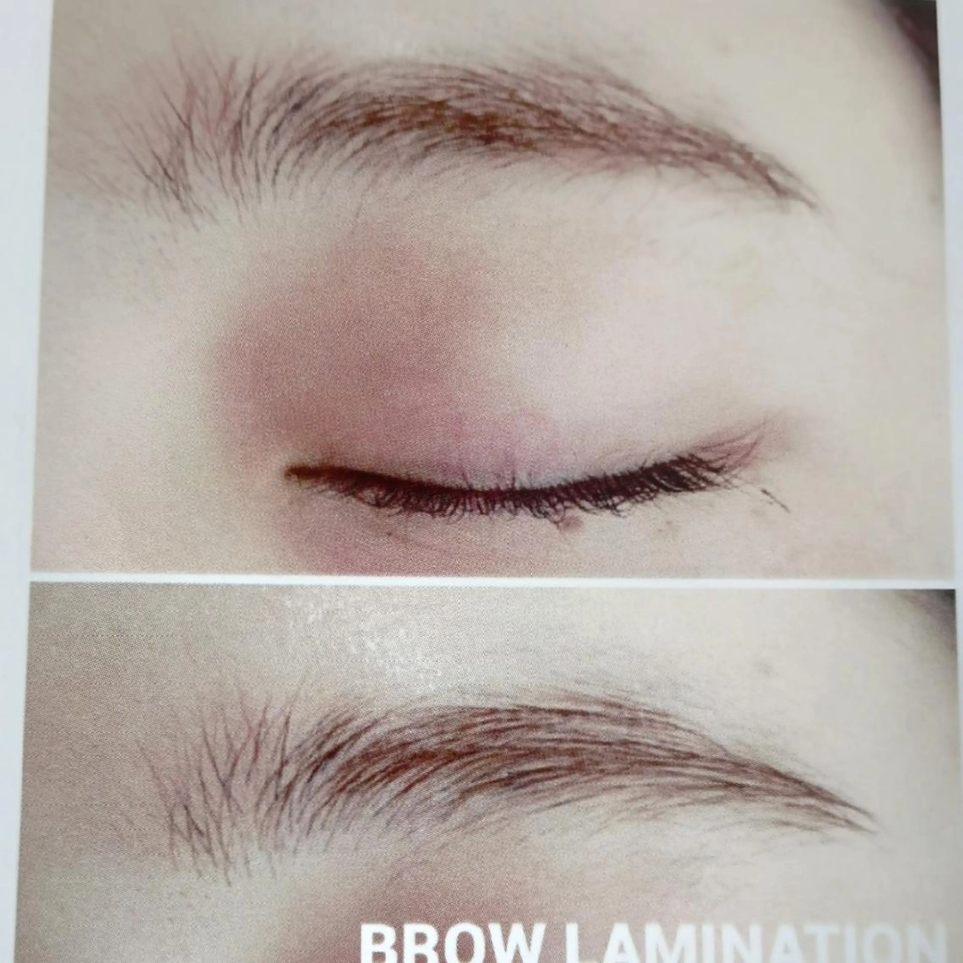 【眉毛流れ・アップ・アイブロウしやすく・目元アップ】ノンケミカルブロウラミネーション30分の写真