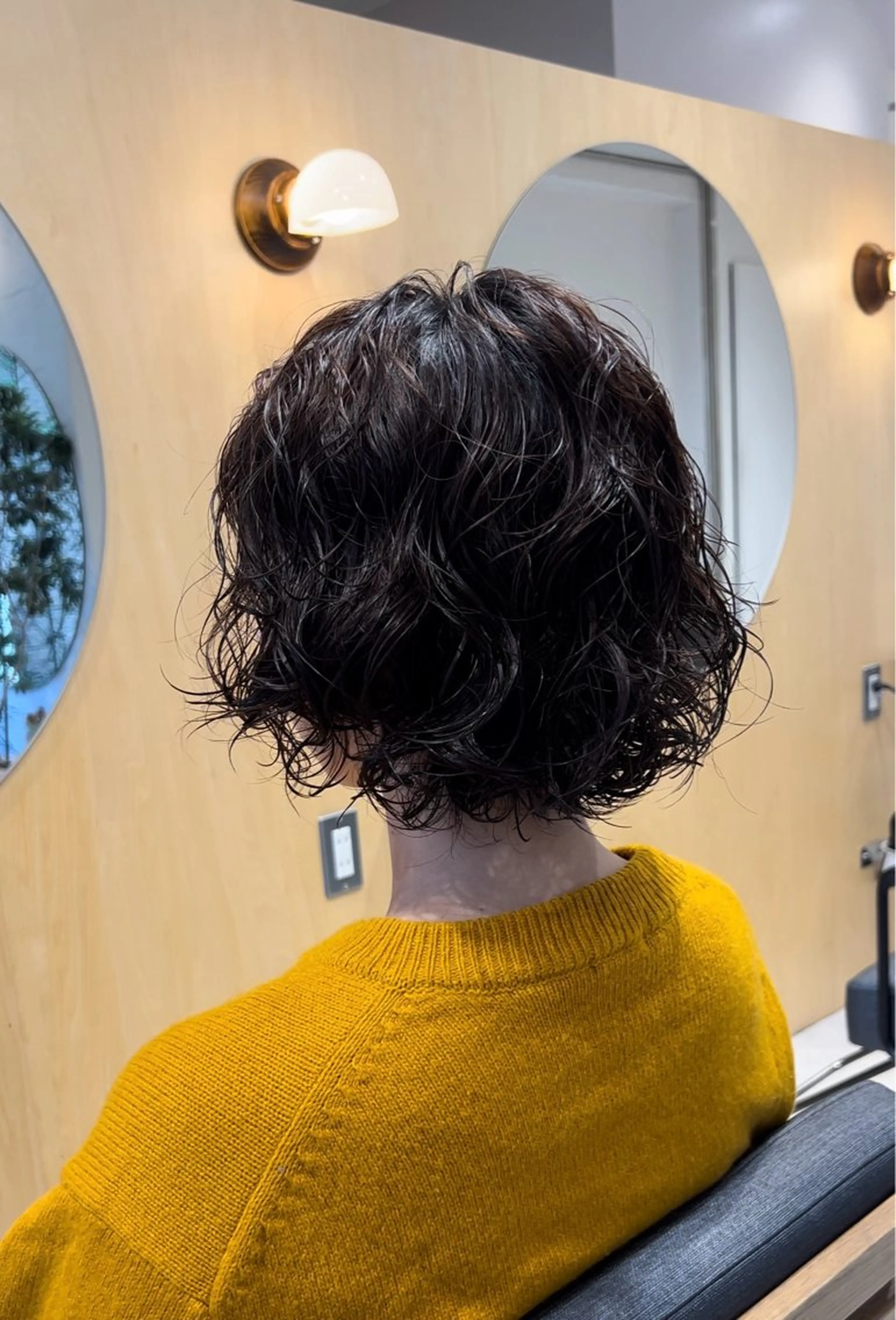 セミロング パーマ パーマ/ボブ /レイヤー チヒロのヘアスタイル