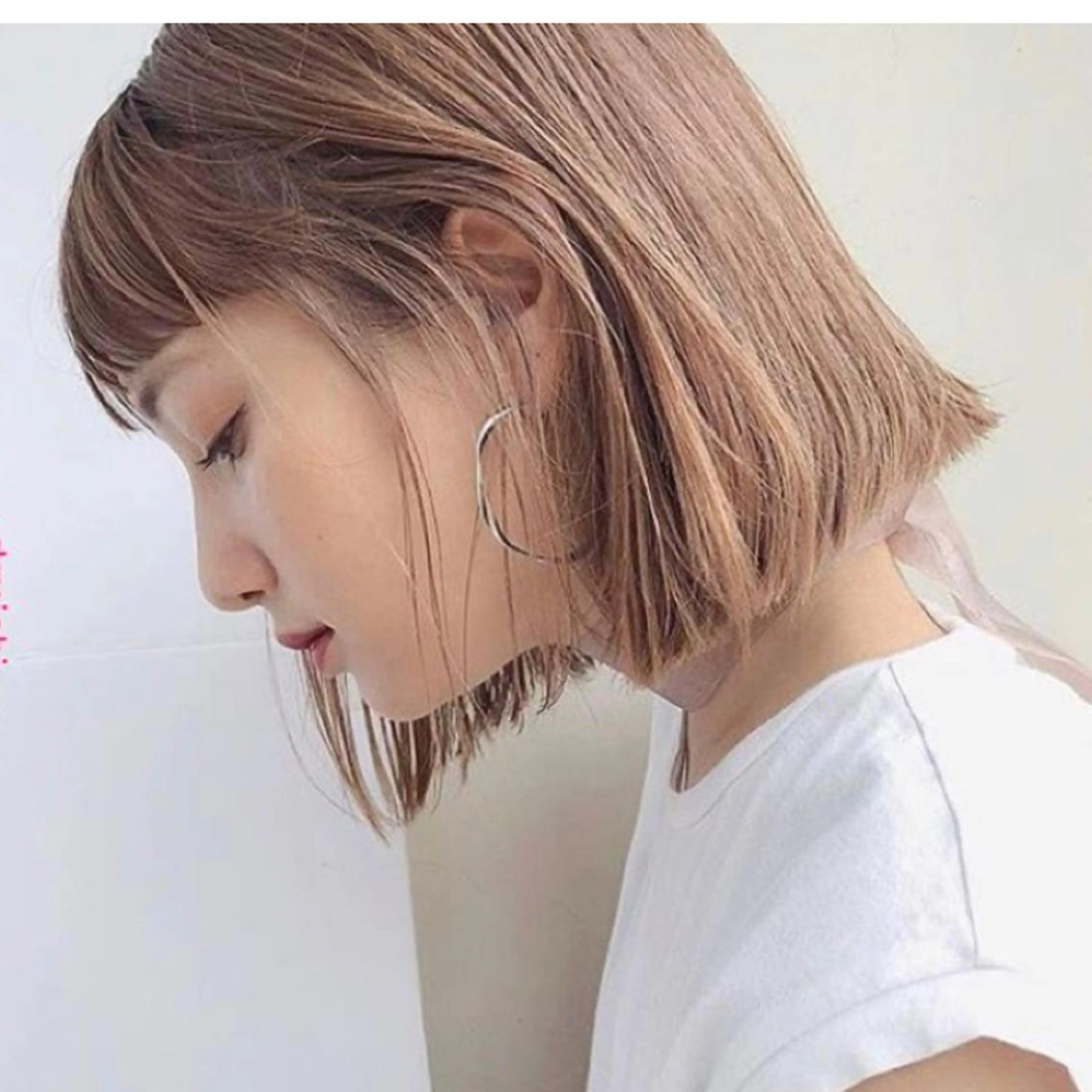 ショート カラー ヘアカラー 柴田 日菜子のヘアスタイル