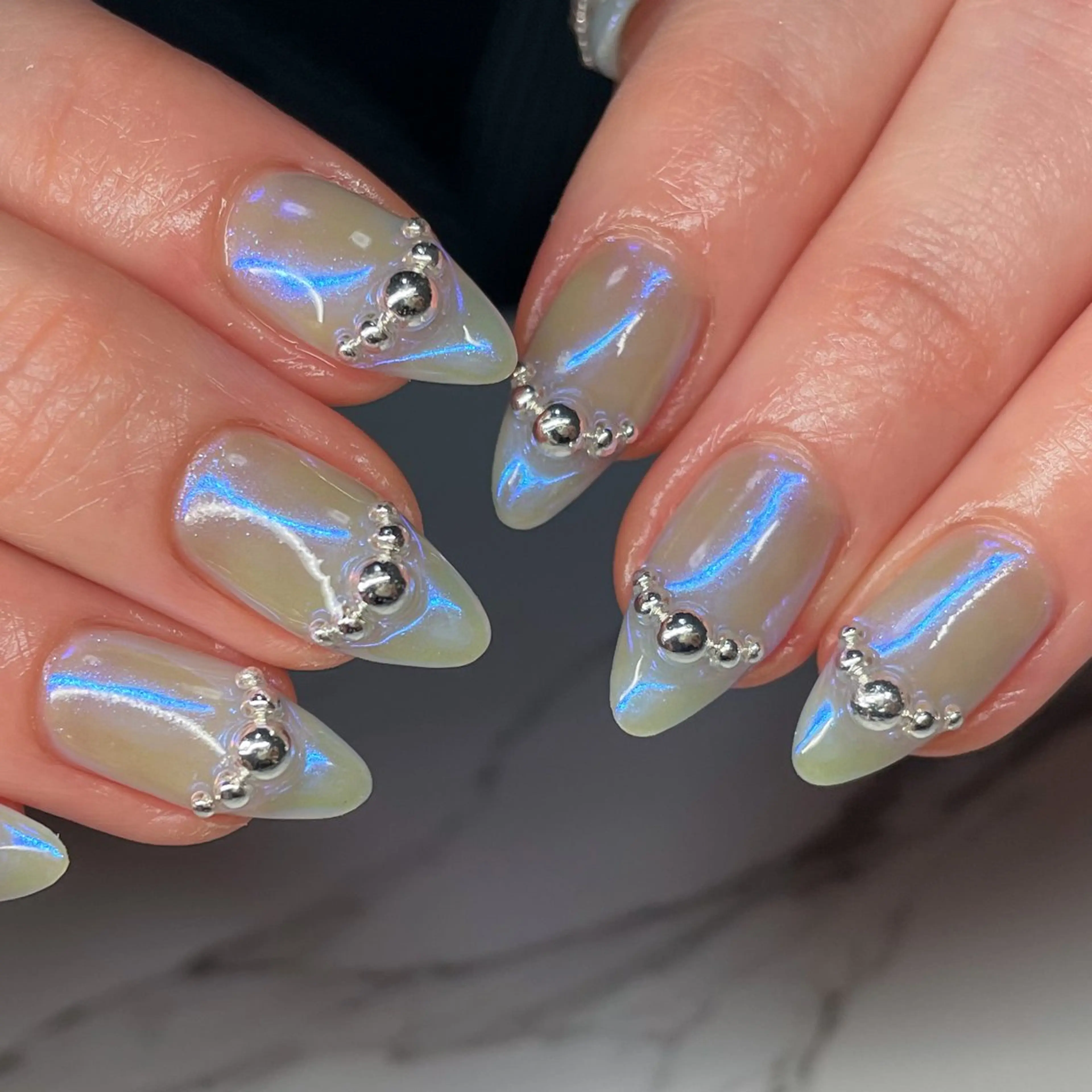 ネイル アートネイル ロングネイル 持ち込み 春ネイル 夏ネイル ハンドネイル Nail Salon AMICALのネイルデザイン