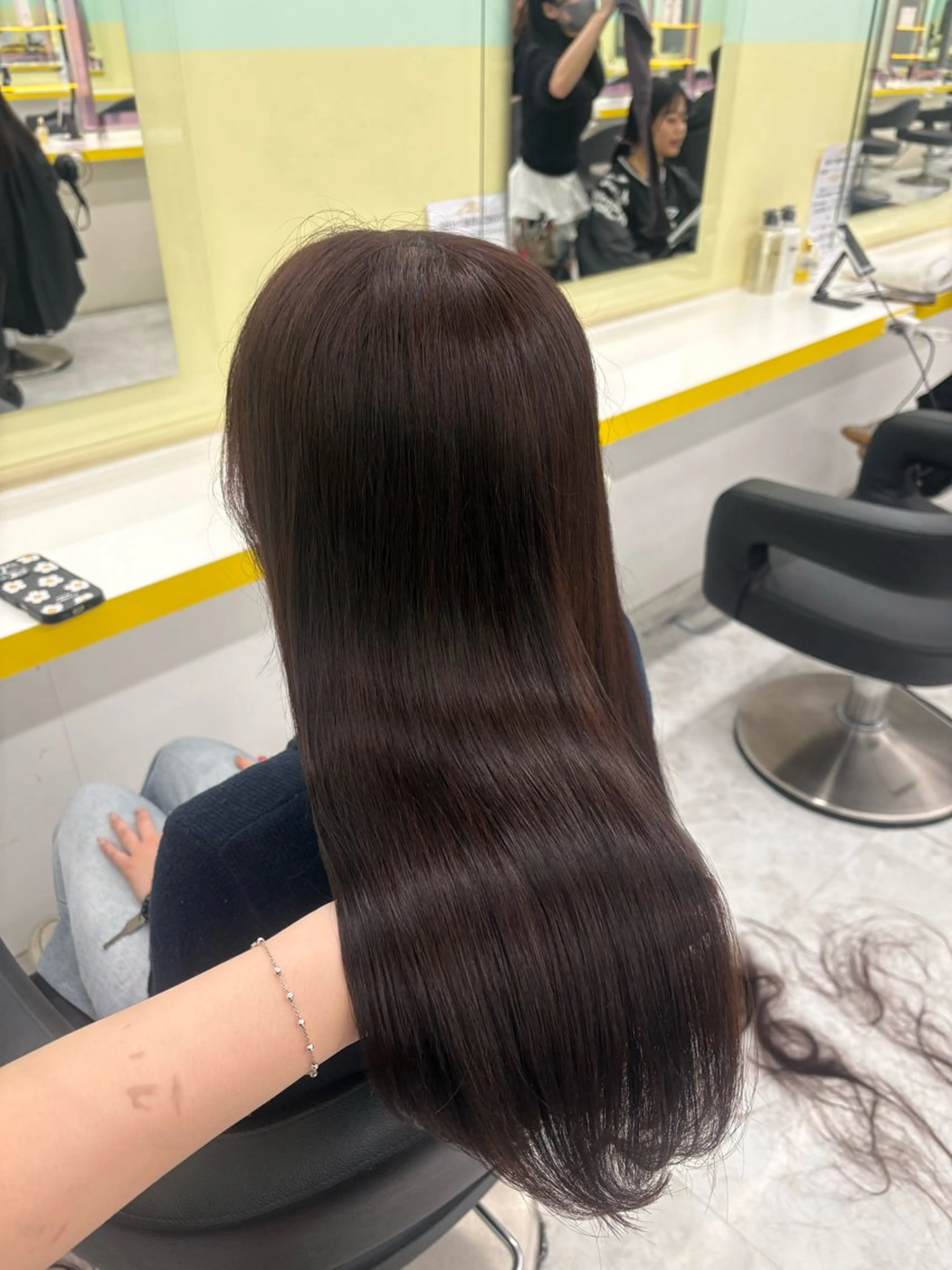 ロング カラー ヘアカラー トリートメント ベージュ×レイヤー 🤎横浜/miu🤎のヘアスタイル