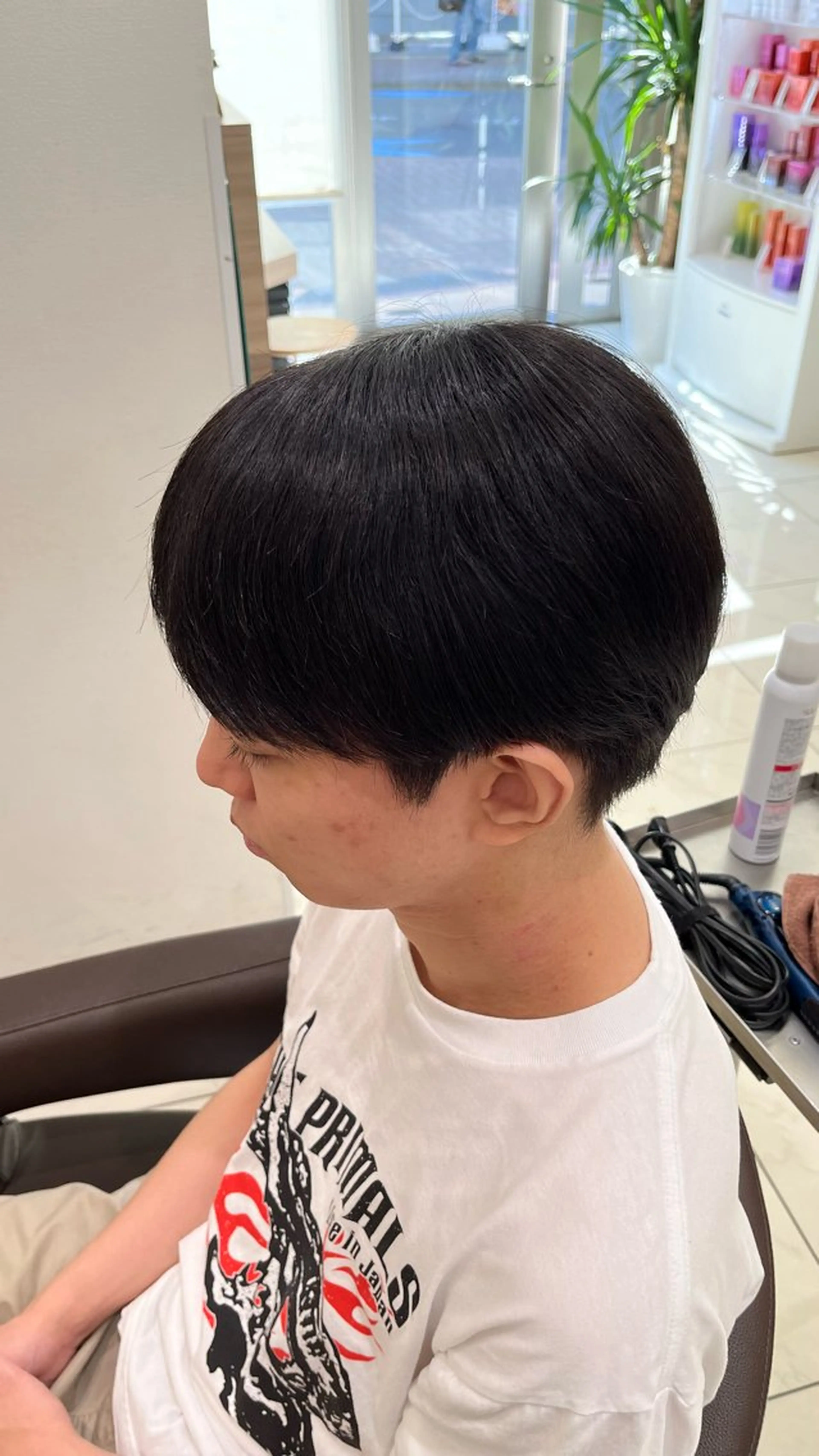 パーマ メンズ メンズブリーチ センターパート フェードカット マッシュ メンズパーマ 【メンズパーマ✨️ 髪質改善矯正】岩城のヘアスタイル