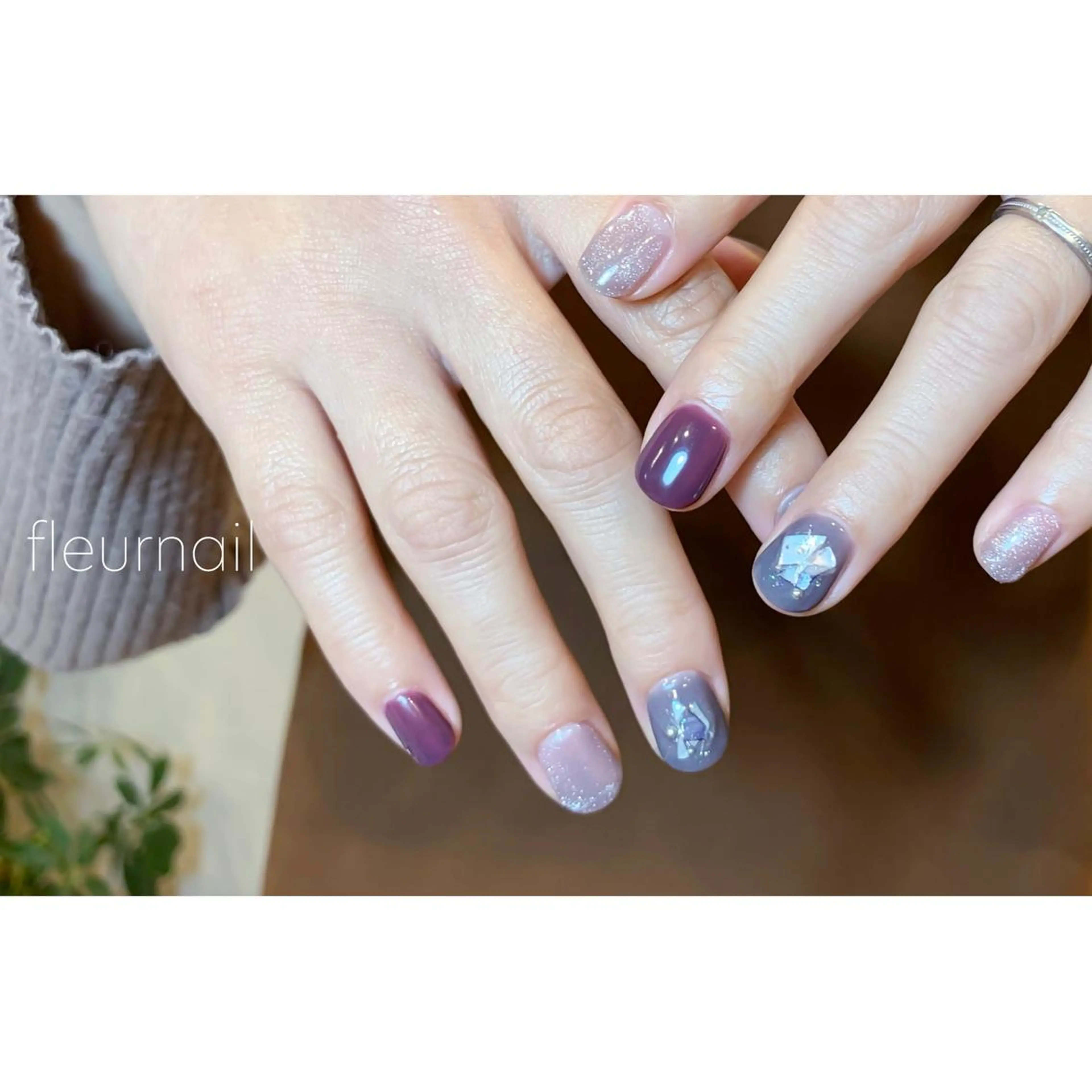 【新成人・4月末までの限定】ハンドスパ付き✨パラジェル4本artネイル🌿の写真