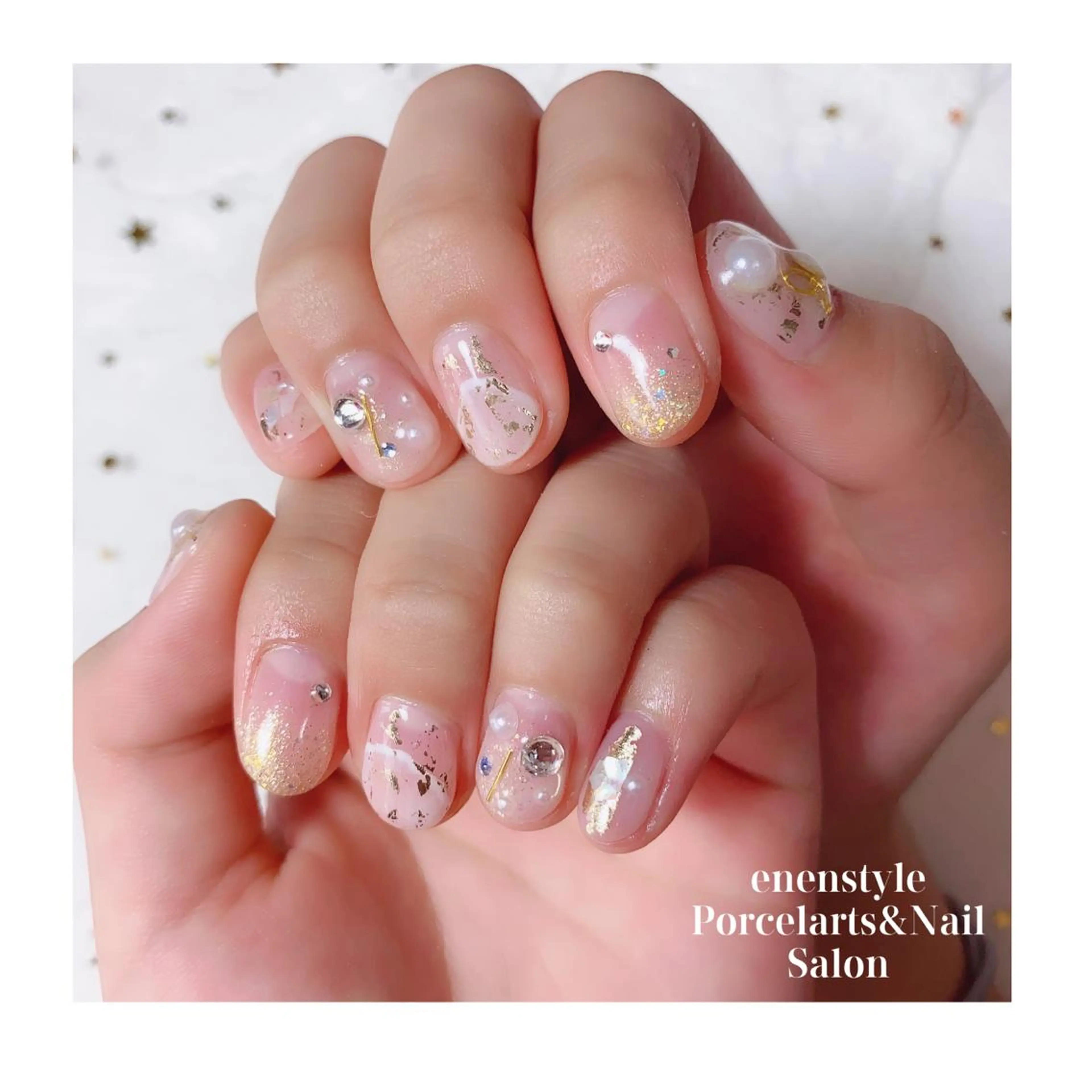 ショート ネイル ハンドネイル 👑enen style👑のネイルデザイン