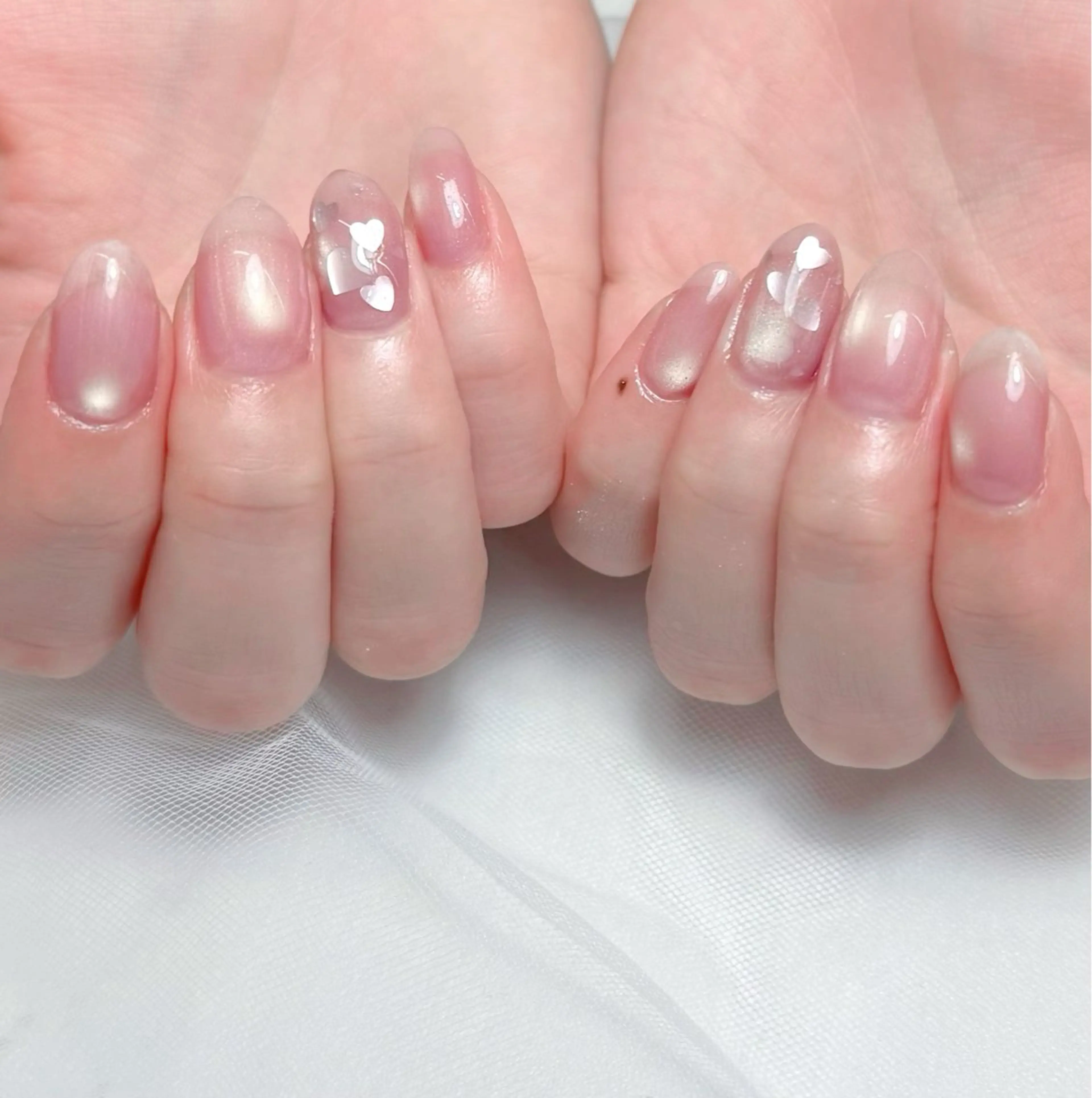 ネイル ホログラムネイル ハンドネイル mau🩵nail 堺筋本町｜心斎橋のネイルデザイン