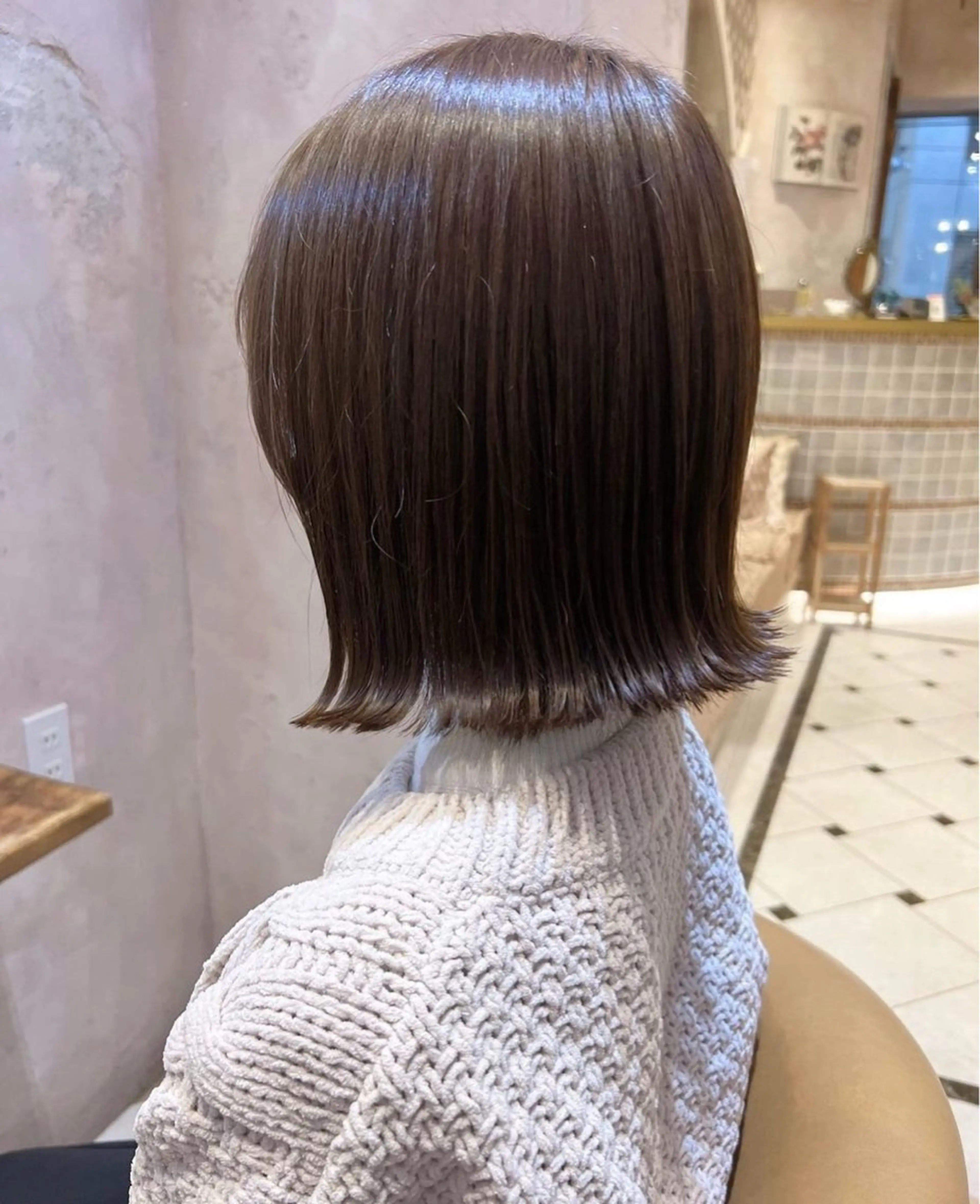 ミディアム カット ヘアカラー トリートメント 名古屋/髪質改善/ 透明感SHIZUKAのヘアスタイル