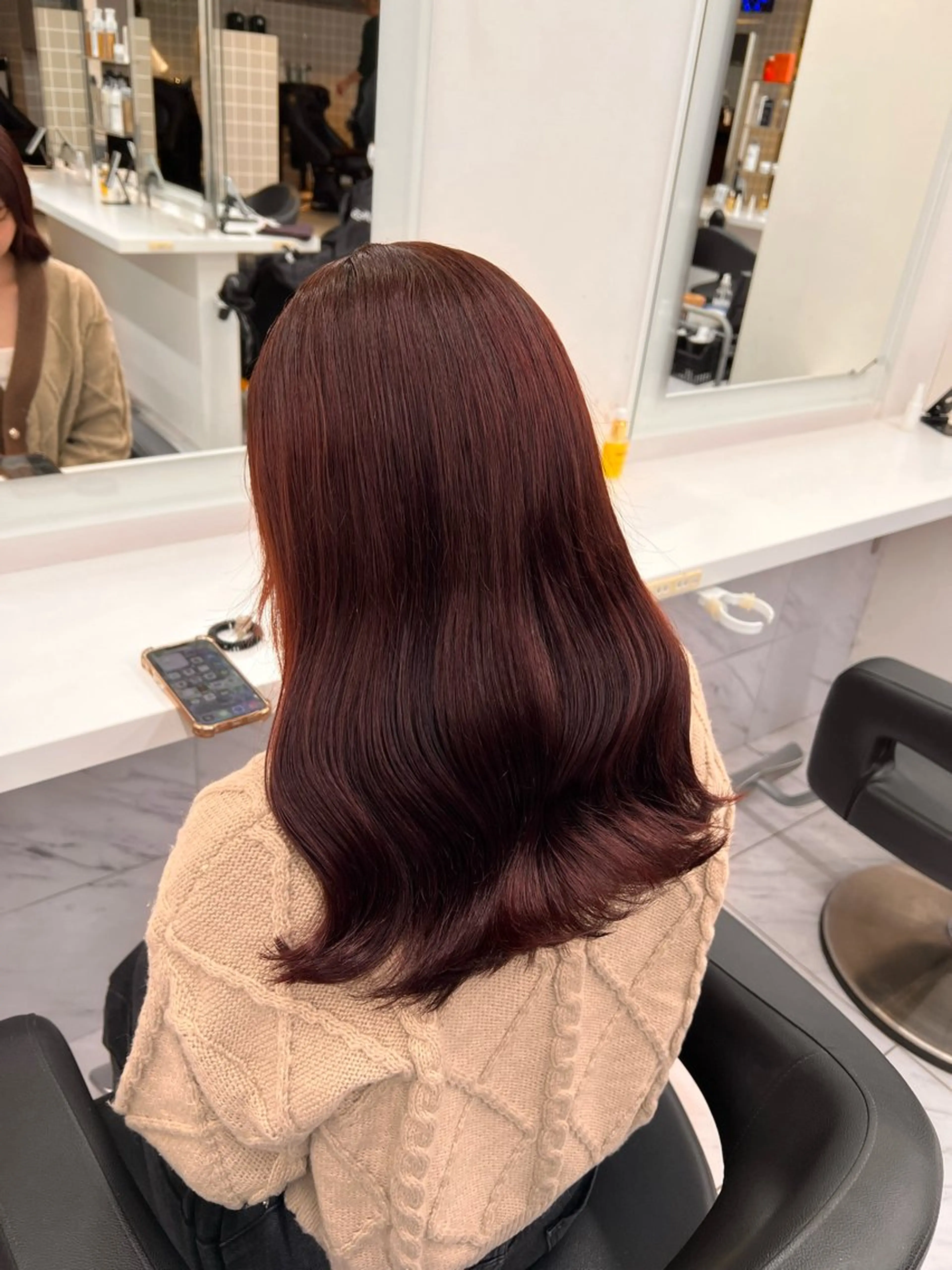 セミロング 💖札幌カラー 指名No.1💖玲奈のヘアスタイル