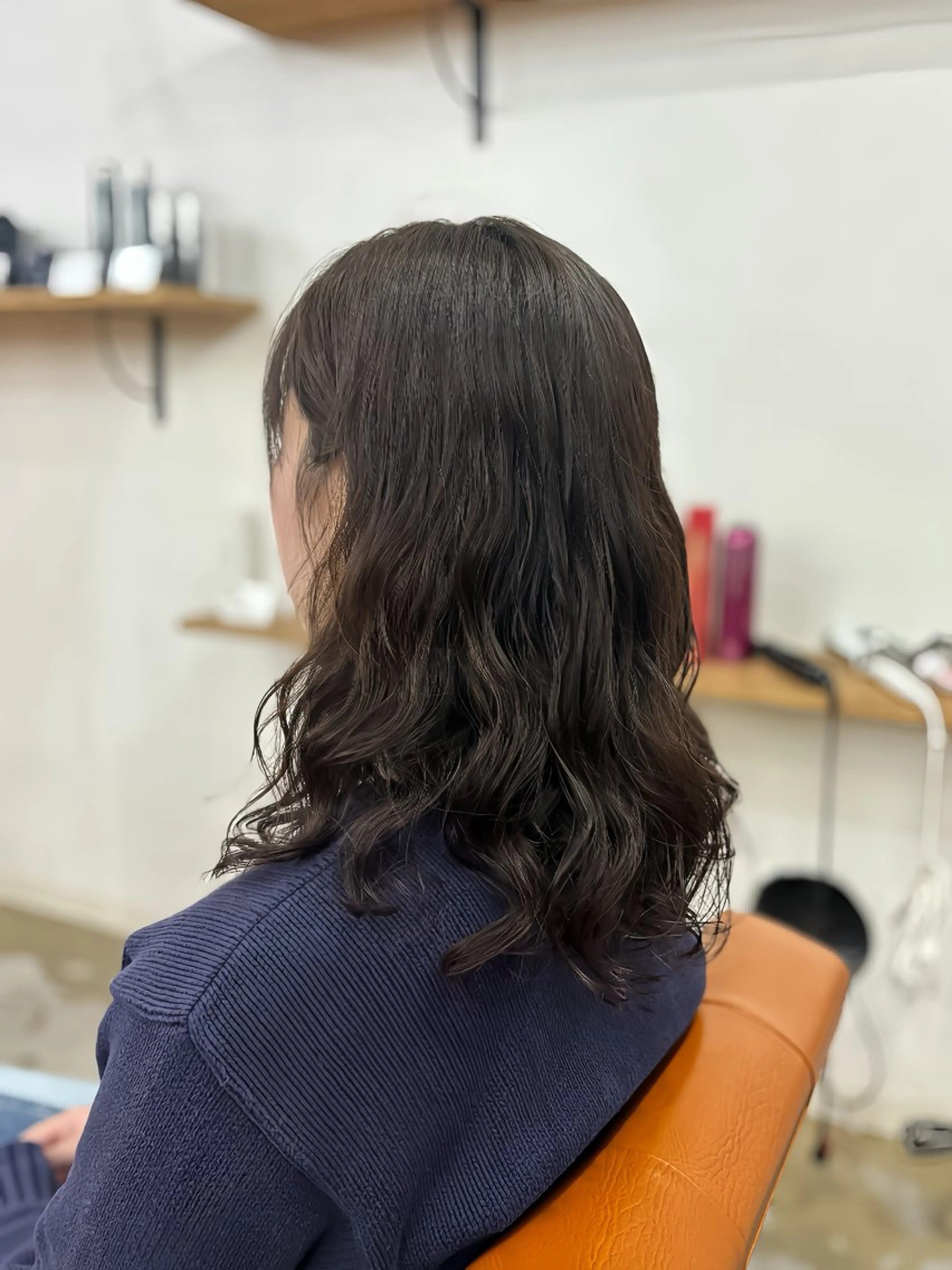 セミロング セミロングパーマ 金子 千登のヘアスタイル